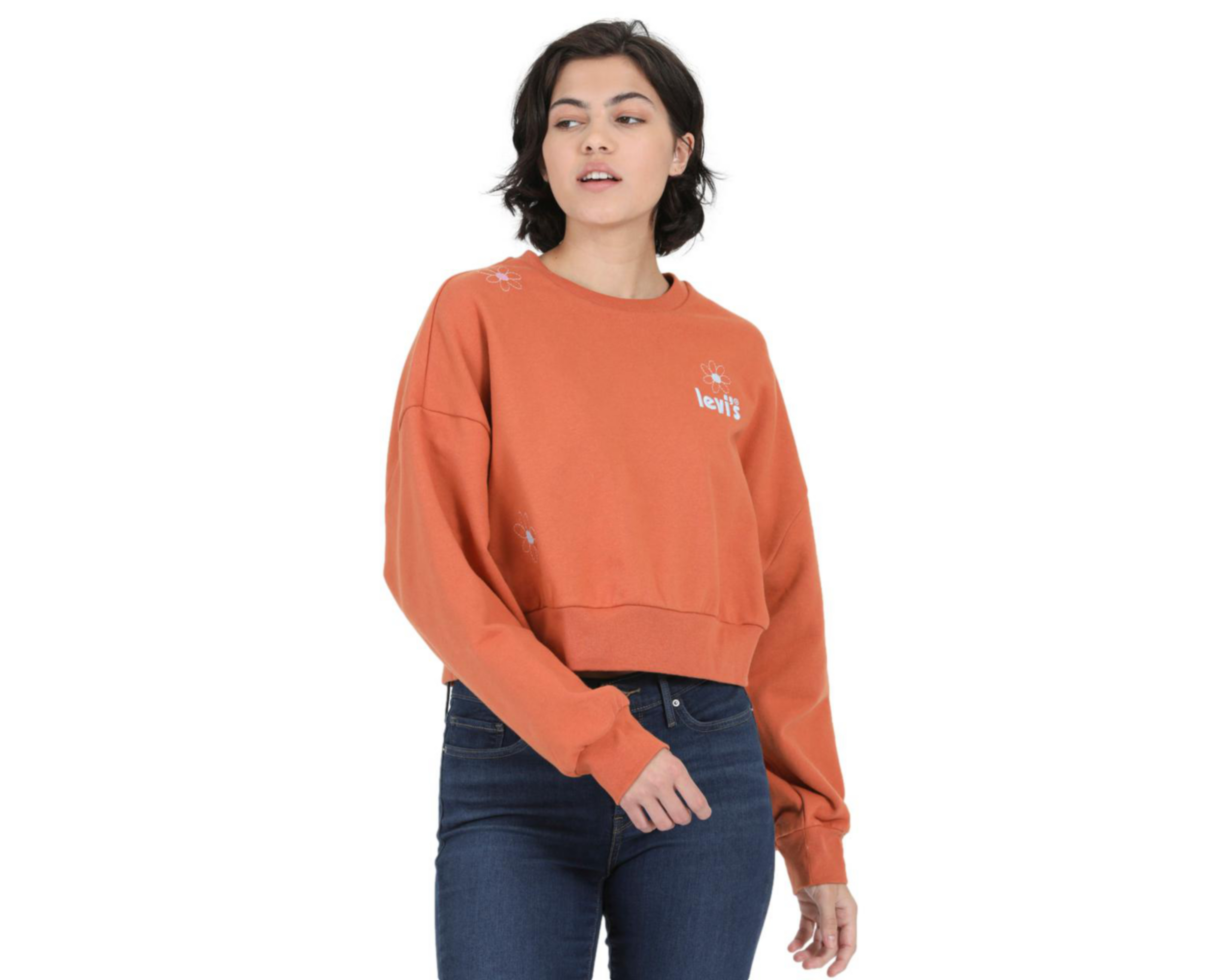 Foto 5 pulgar | Sudadera de Algodón Anaranjada Levi's para Mujer