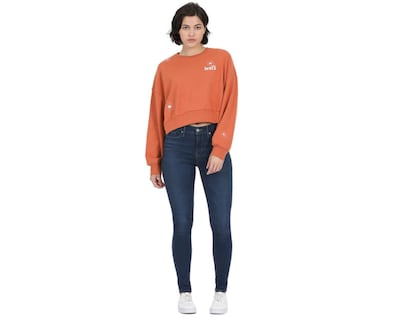 Foto 5 | Sudadera de Algodón Anaranjada Levi's para Mujer