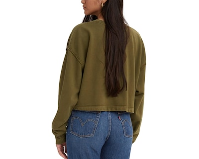 Foto 5 | Sudadera de Algodón Verde Levi's para Mujer