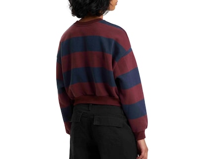Foto 4 | Sudadera de Algodón a Rayas Levi's para Mujer
