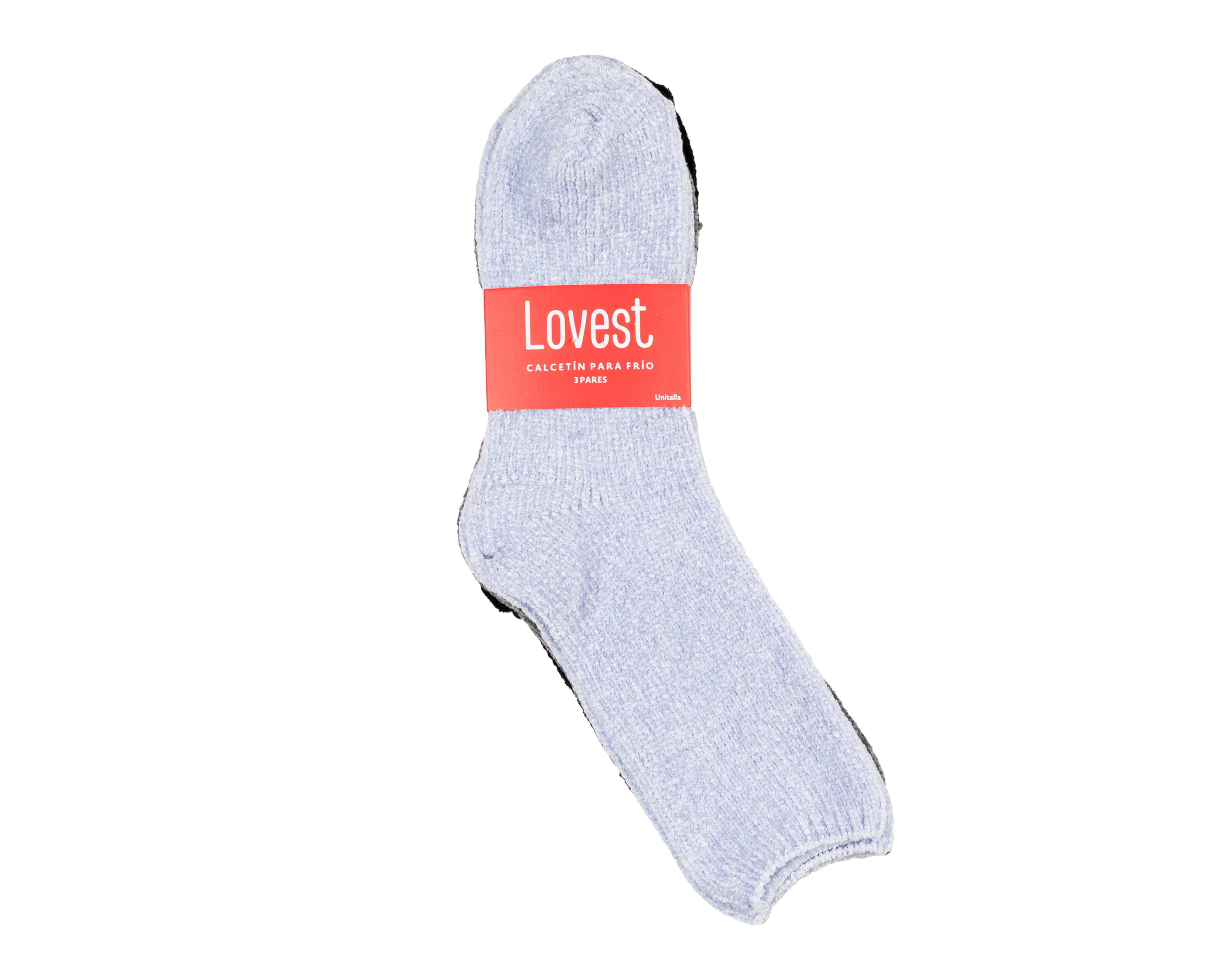 Foto 4 pulgar | Calcetas Lovest para Mujer 3 Pares