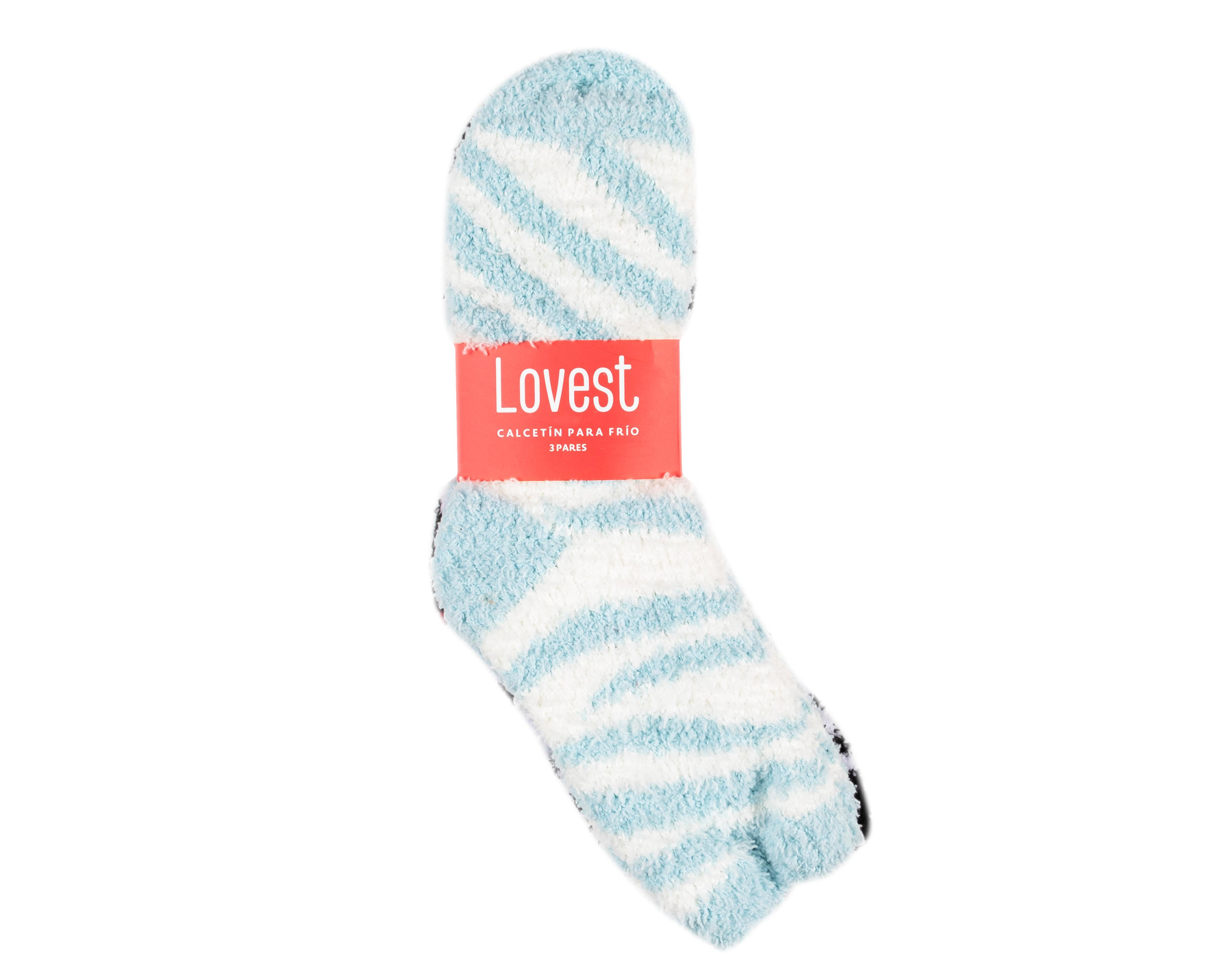 Foto 4 pulgar | Calcetas Largas Lovest para Mujer 3 Pares