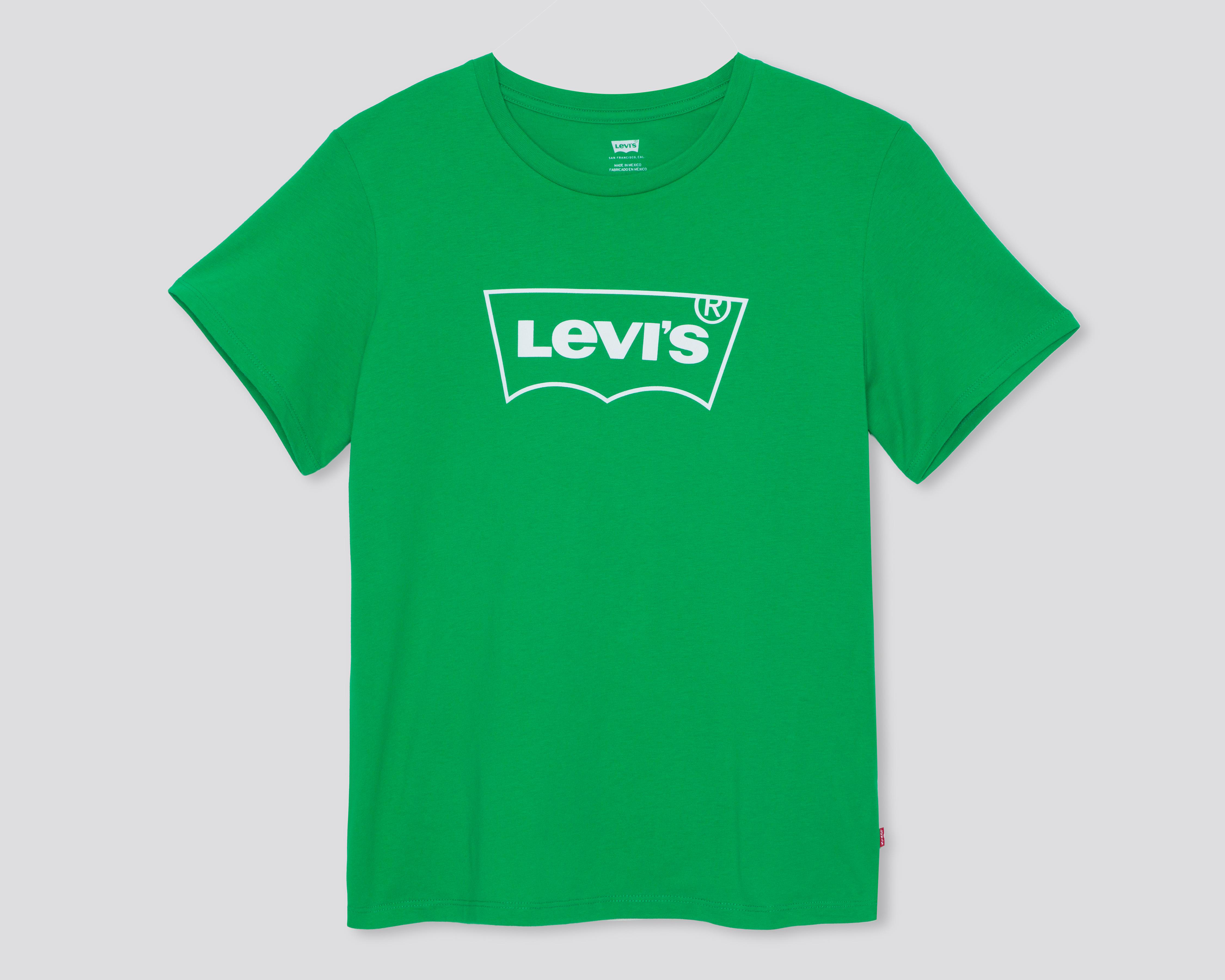 Foto 2 pulgar | Playera Levi's Verde para Mujer