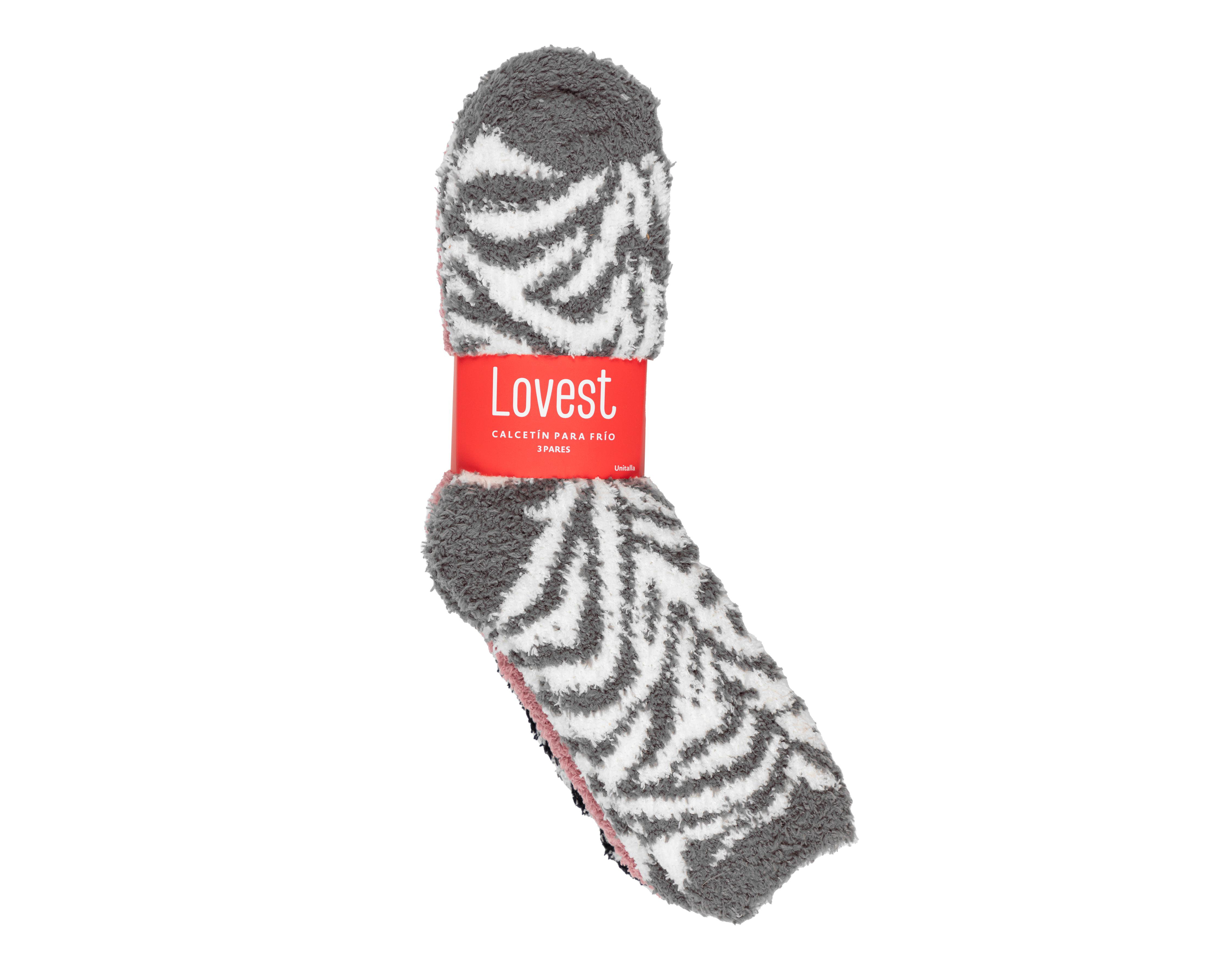 Foto 4 pulgar | Calcetas Largas Lovest para Mujer 3 Pares