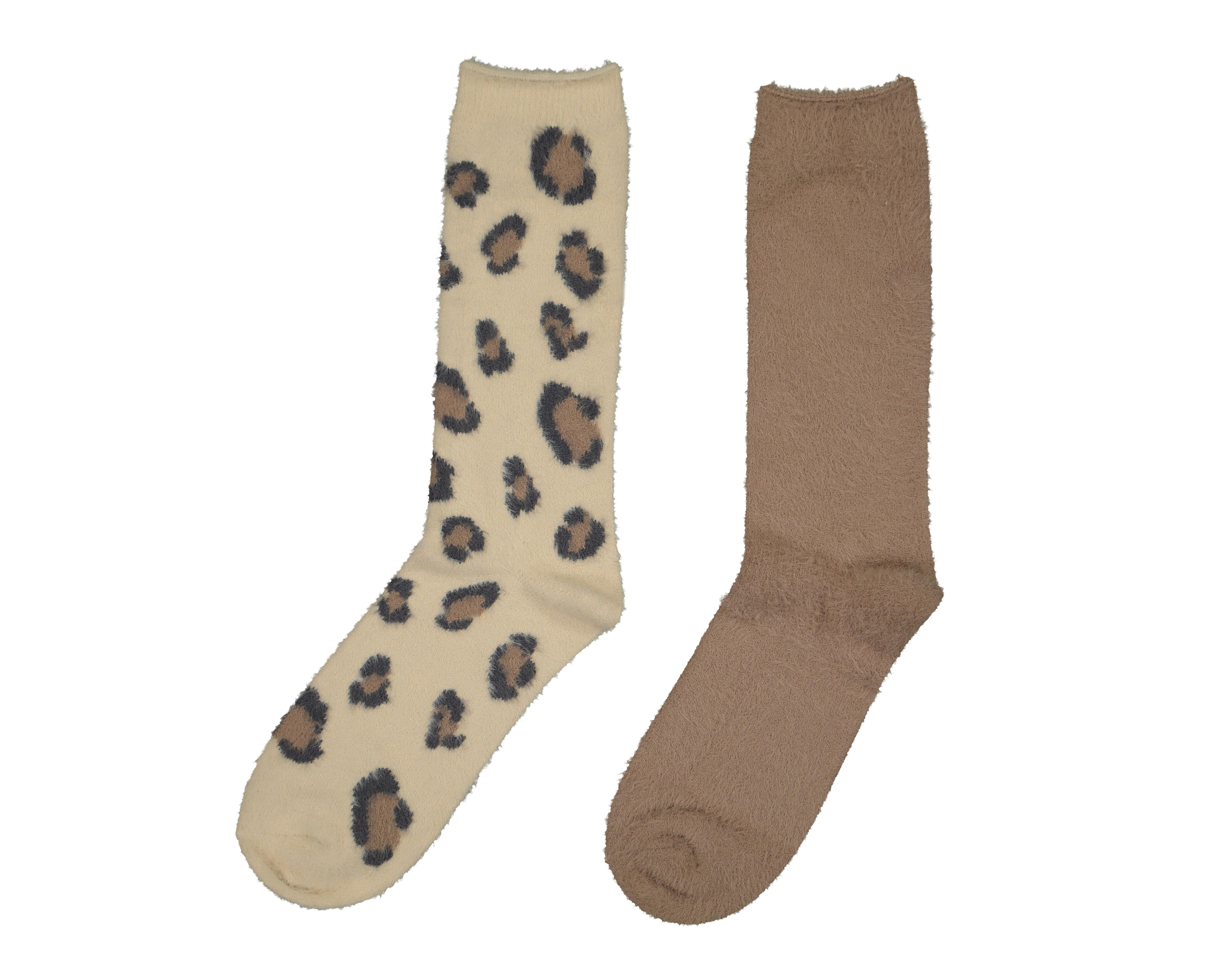 Calcetas Largas Lovest Gruesas para Mujer 2 Pares