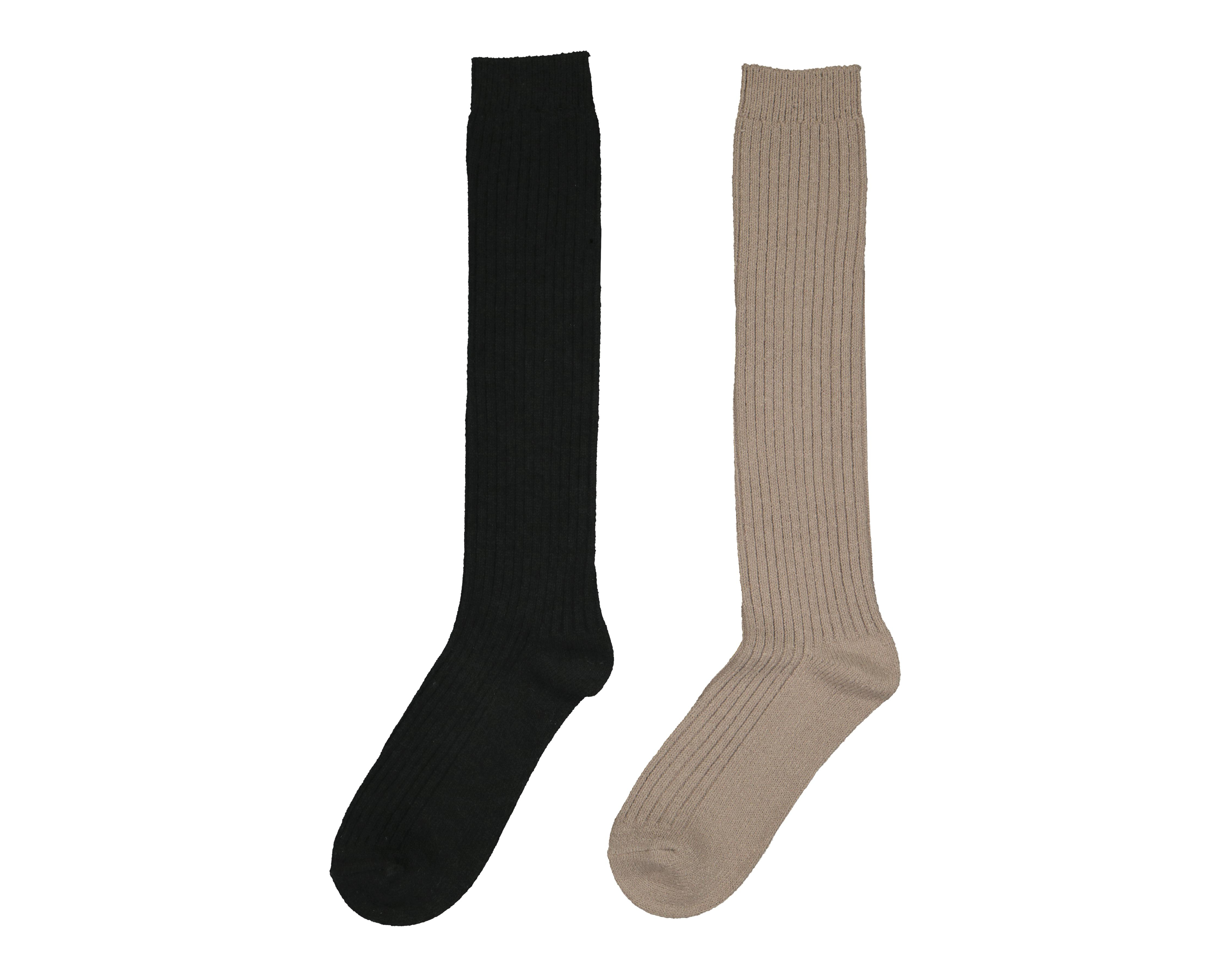 Foto 1 | Calcetas Largas Lovest Acanaladas para Mujer 2 Pares