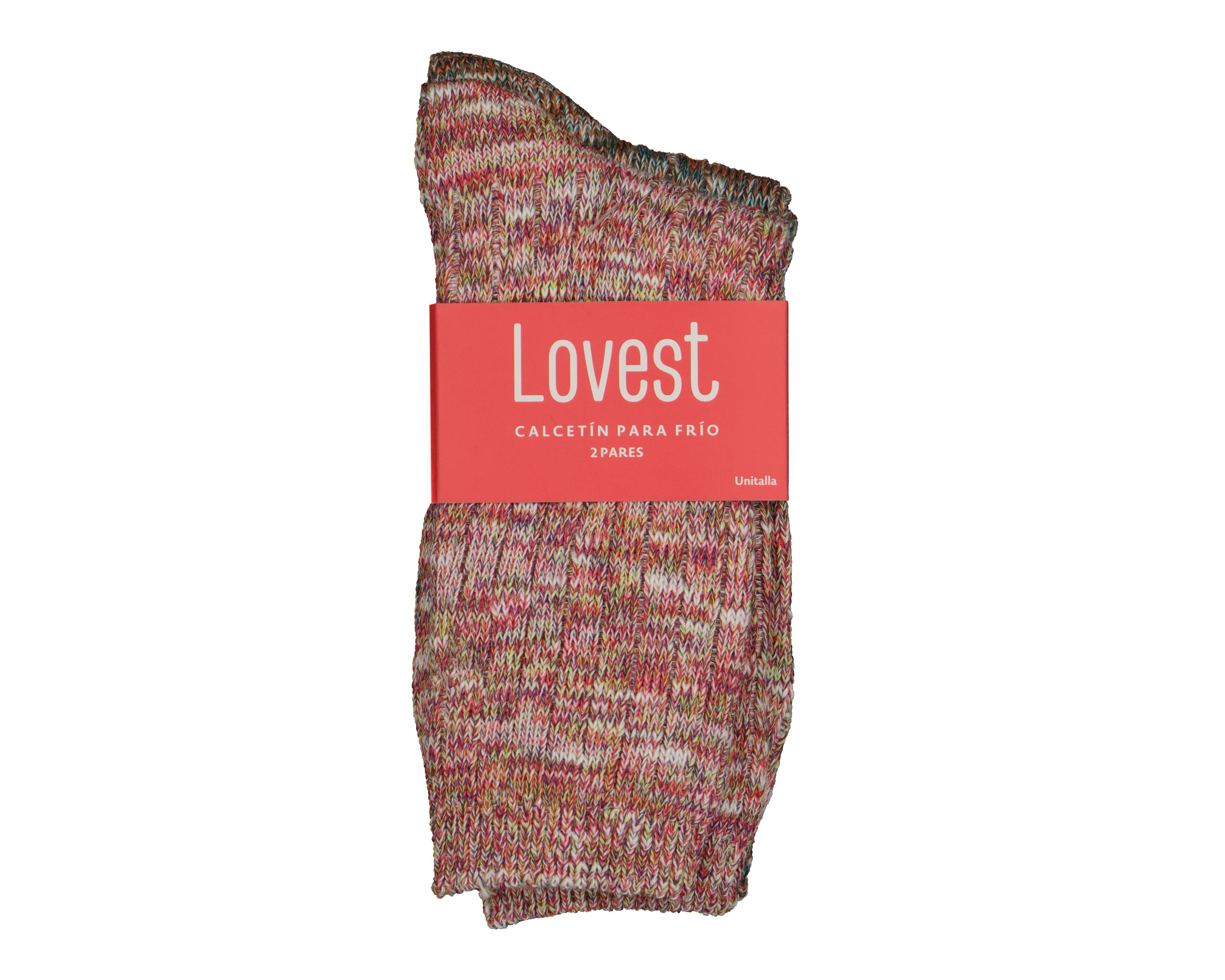 Foto 4 pulgar | Calcetas Largas Lovest Gruesas para Mujer 2 Pares