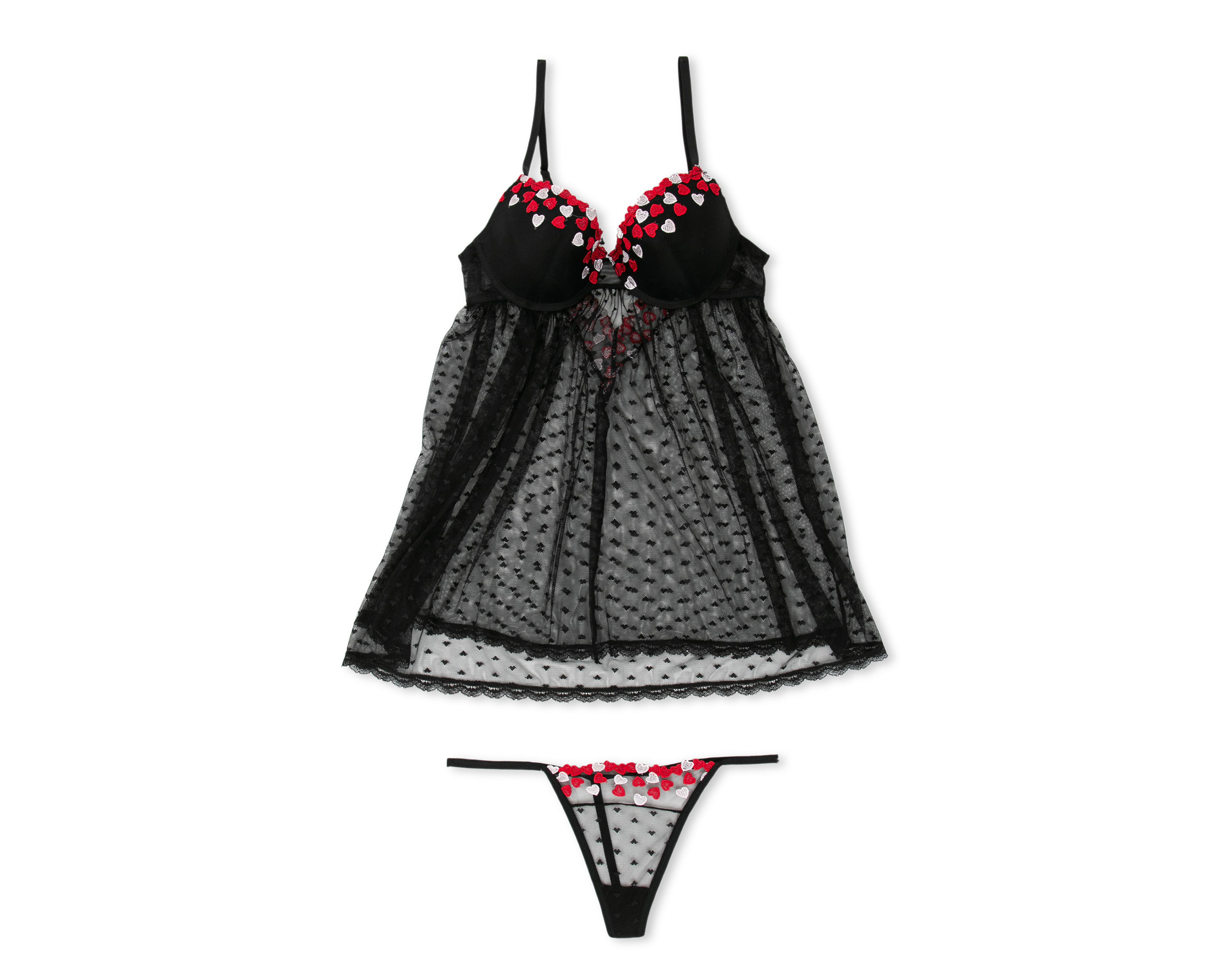Foto 1 | Baby Doll Eva tu Estilo Íntimo con Encaje