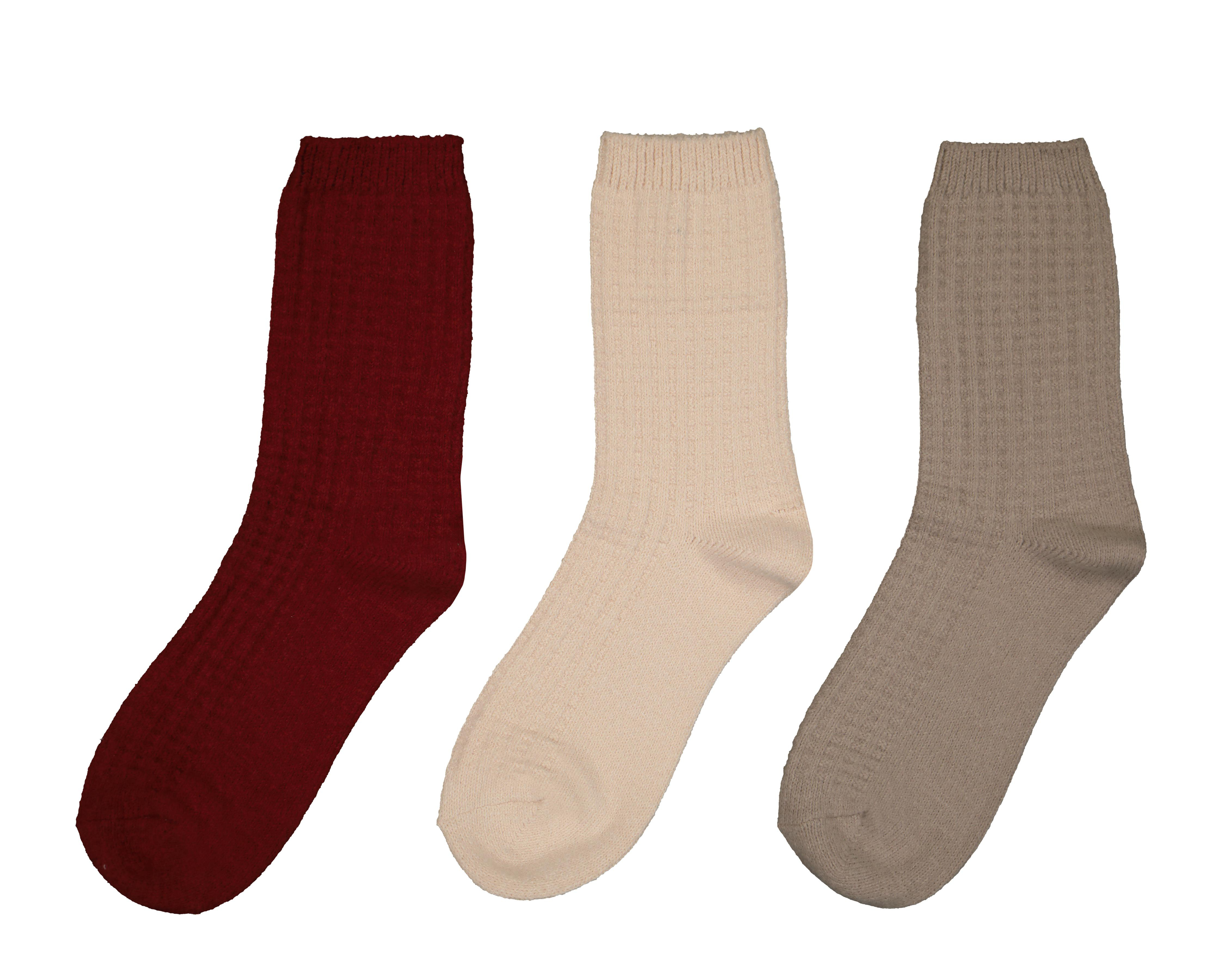 Foto 1 | Calcetas Largas Lovest Gruesas para Mujer 3 Pares