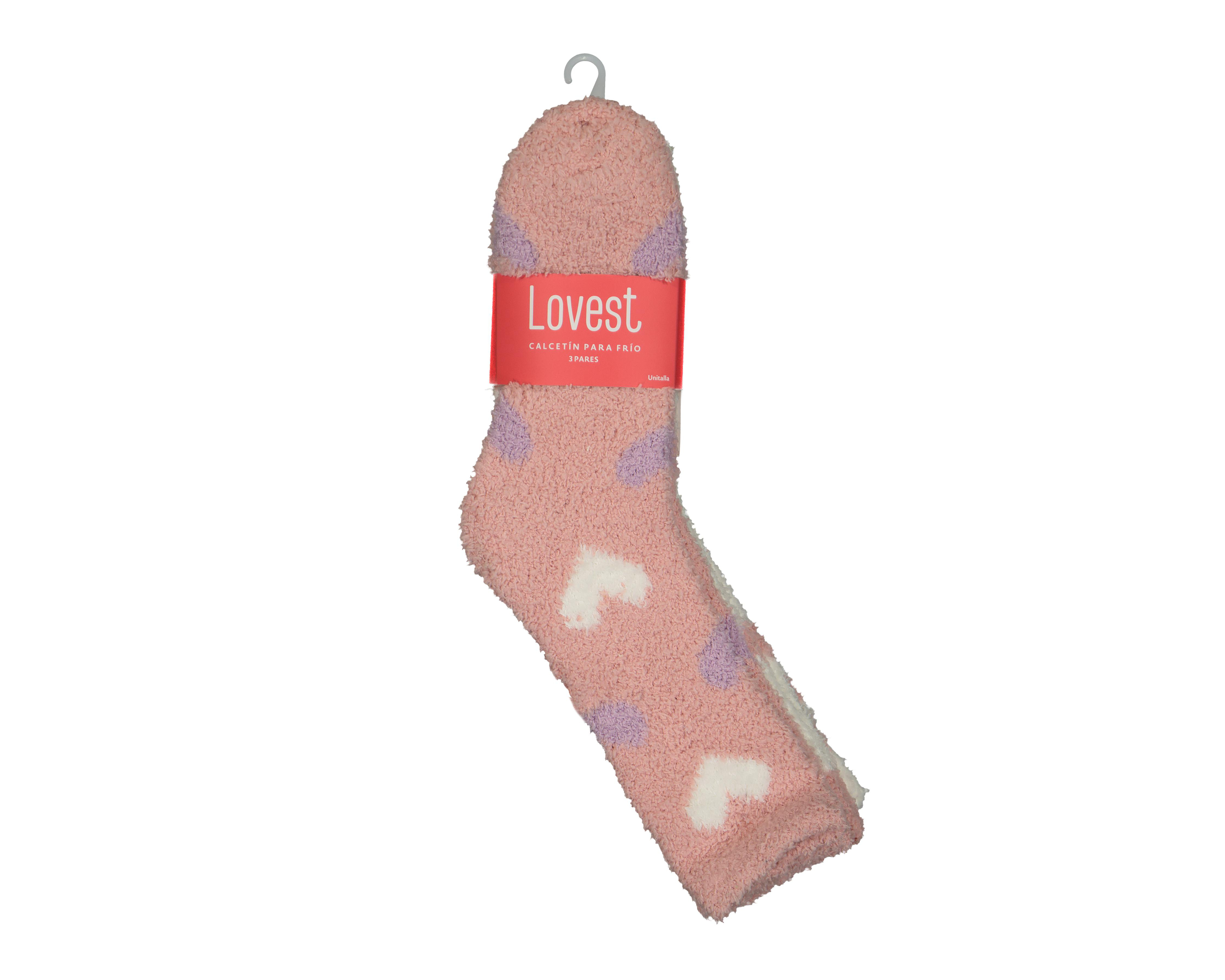 Foto 4 pulgar | Calcetas Largas Lovest Gruesas para Mujer 3 Pares
