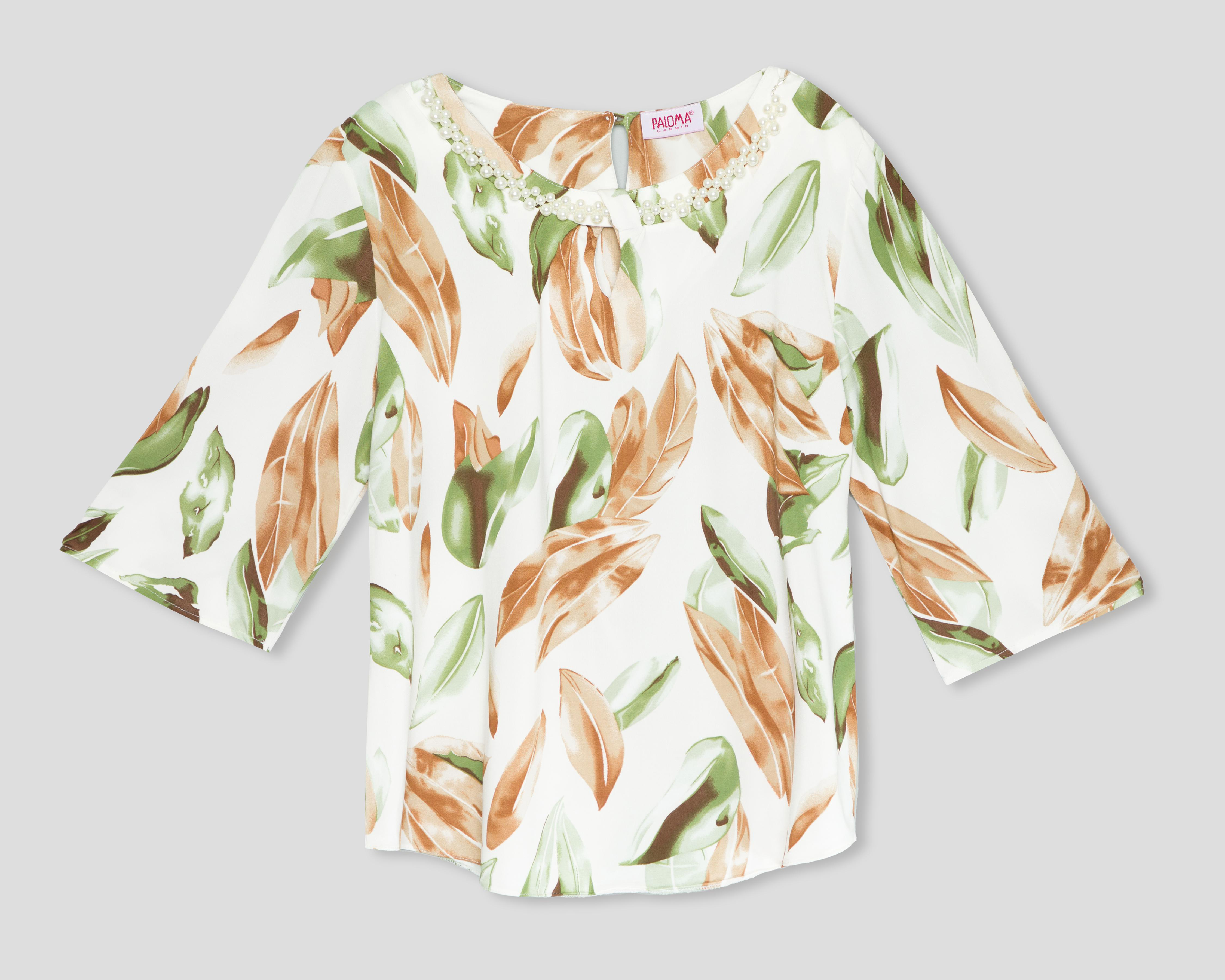 Foto 2 pulgar | Blusa Estampada Paloma para Mujer