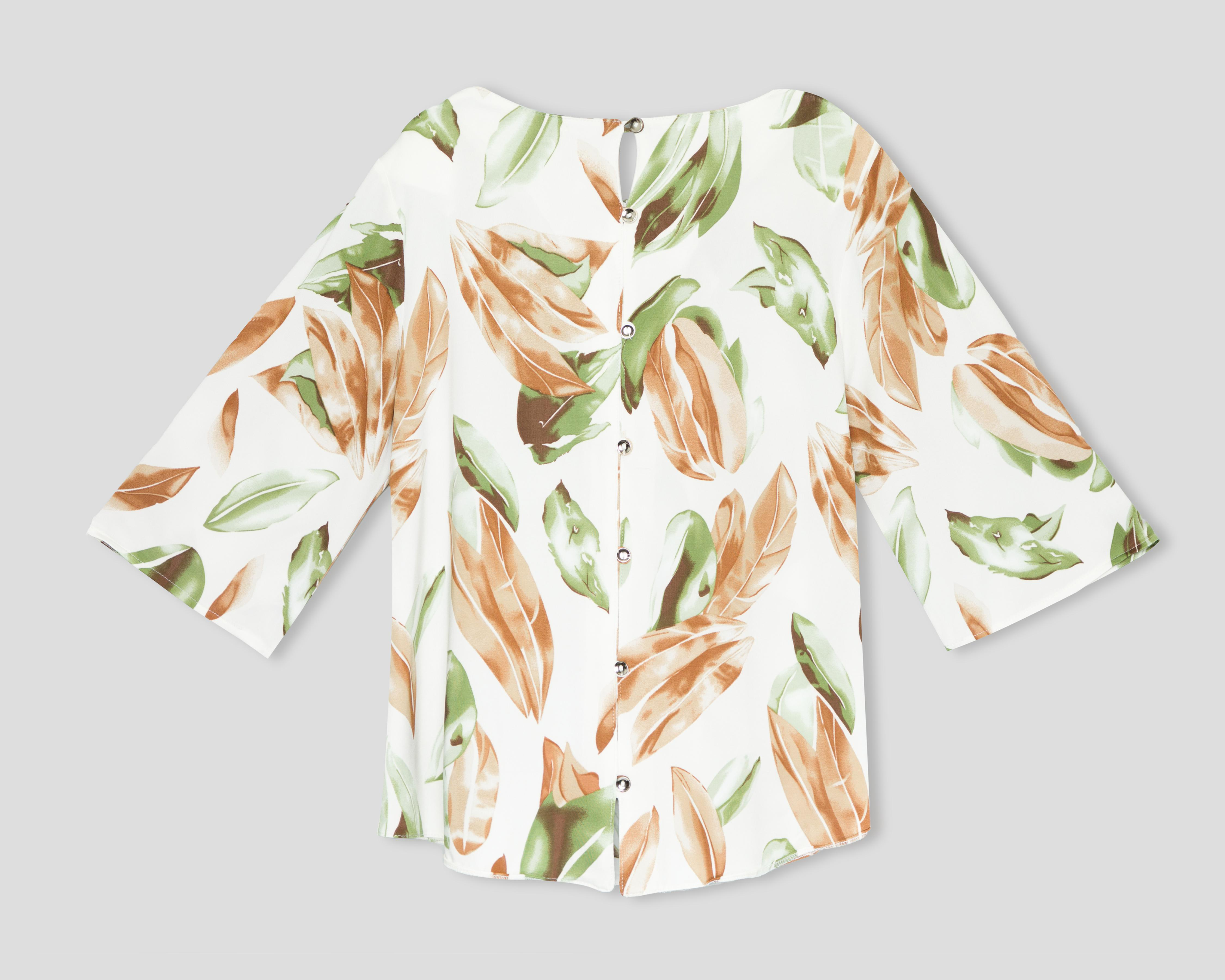 Foto 3 pulgar | Blusa Estampada Paloma para Mujer