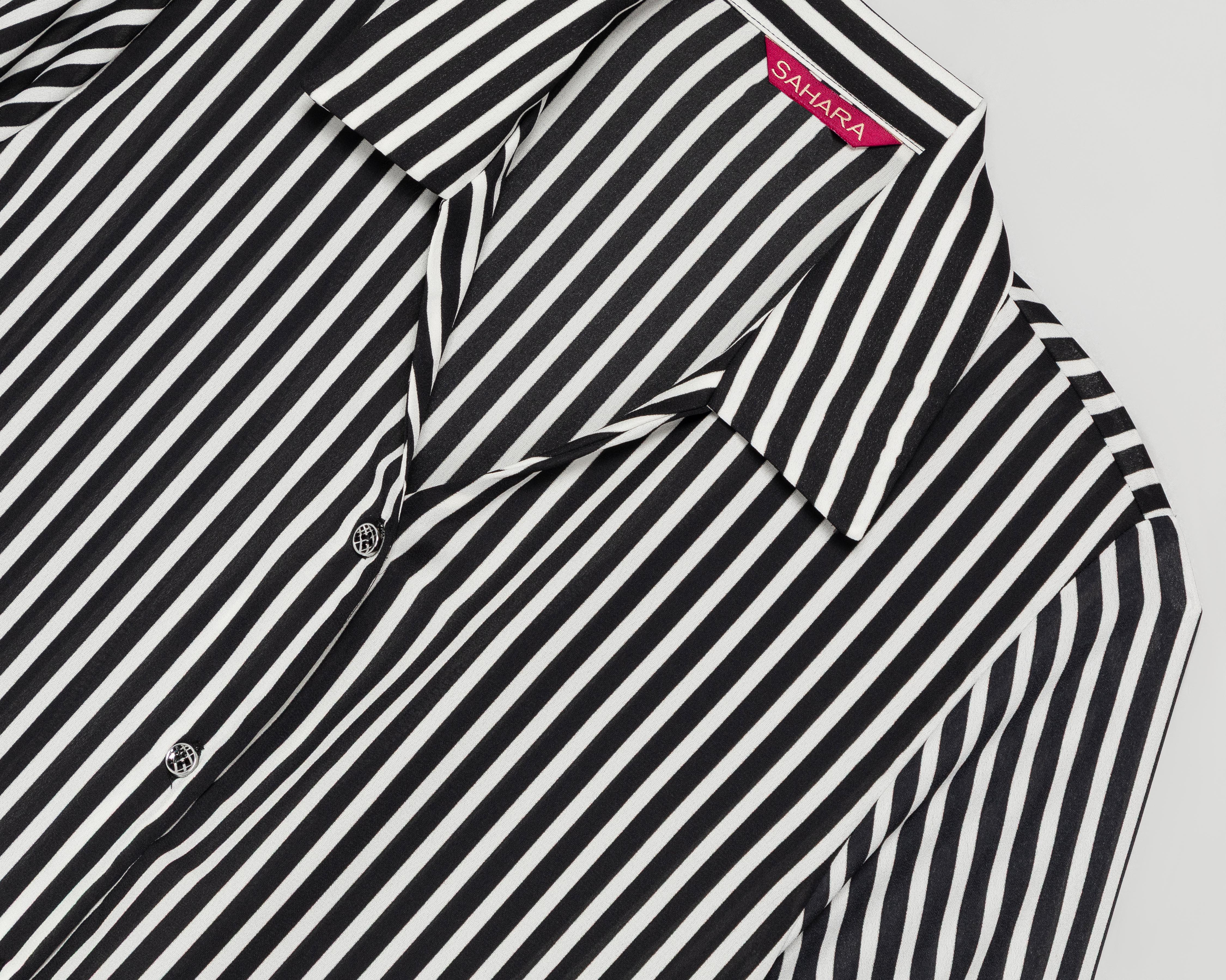 Foto 4 pulgar | Blusa a Rayas Sahara para Mujer