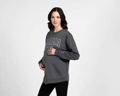 Foto 1 | Sudadera de Maternidad Mamá Bella Gris