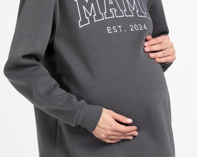 Foto 4 | Sudadera de Maternidad Mamá Bella Gris