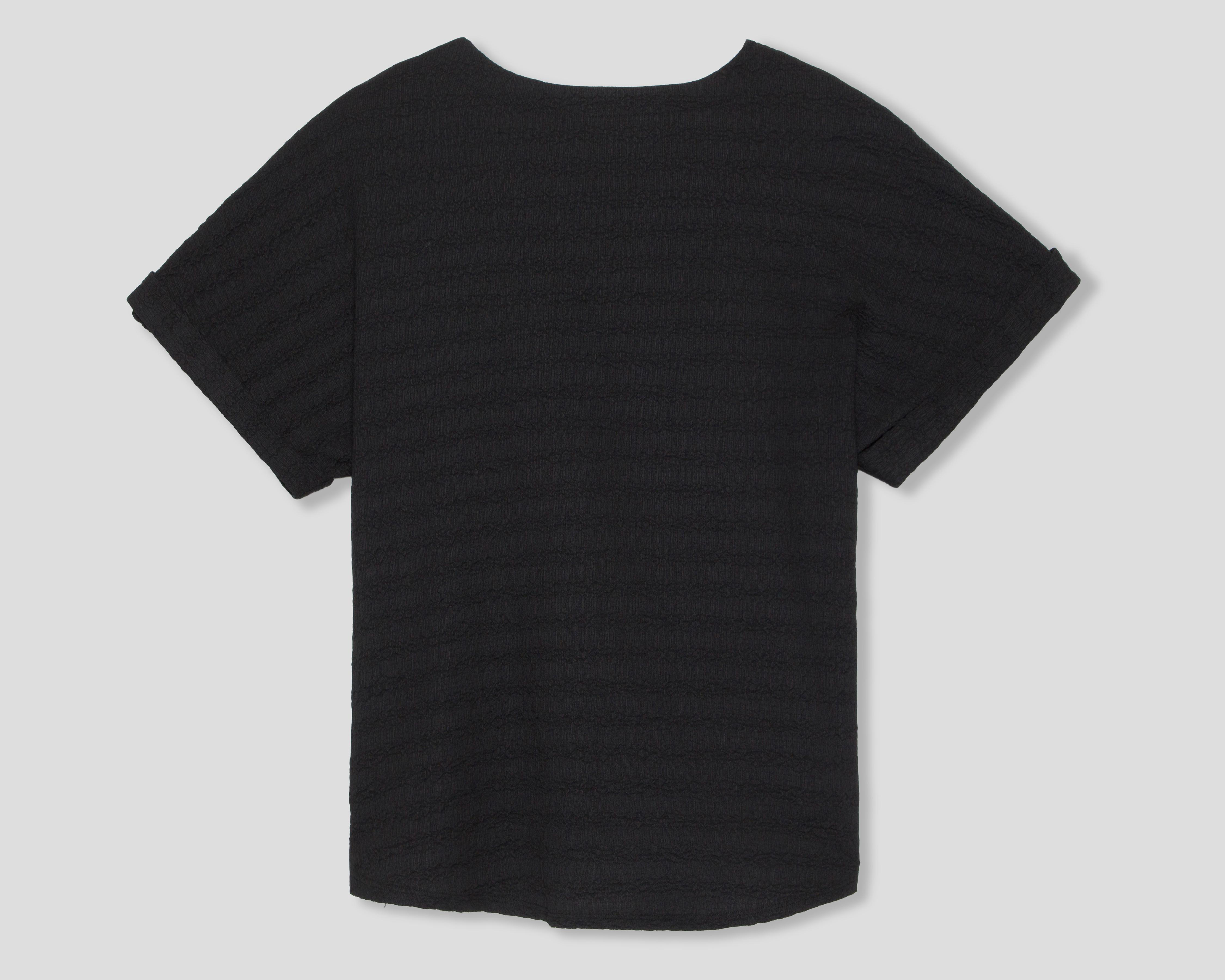 Foto 3 pulgar | Blusa Negra Sahara para Mujer