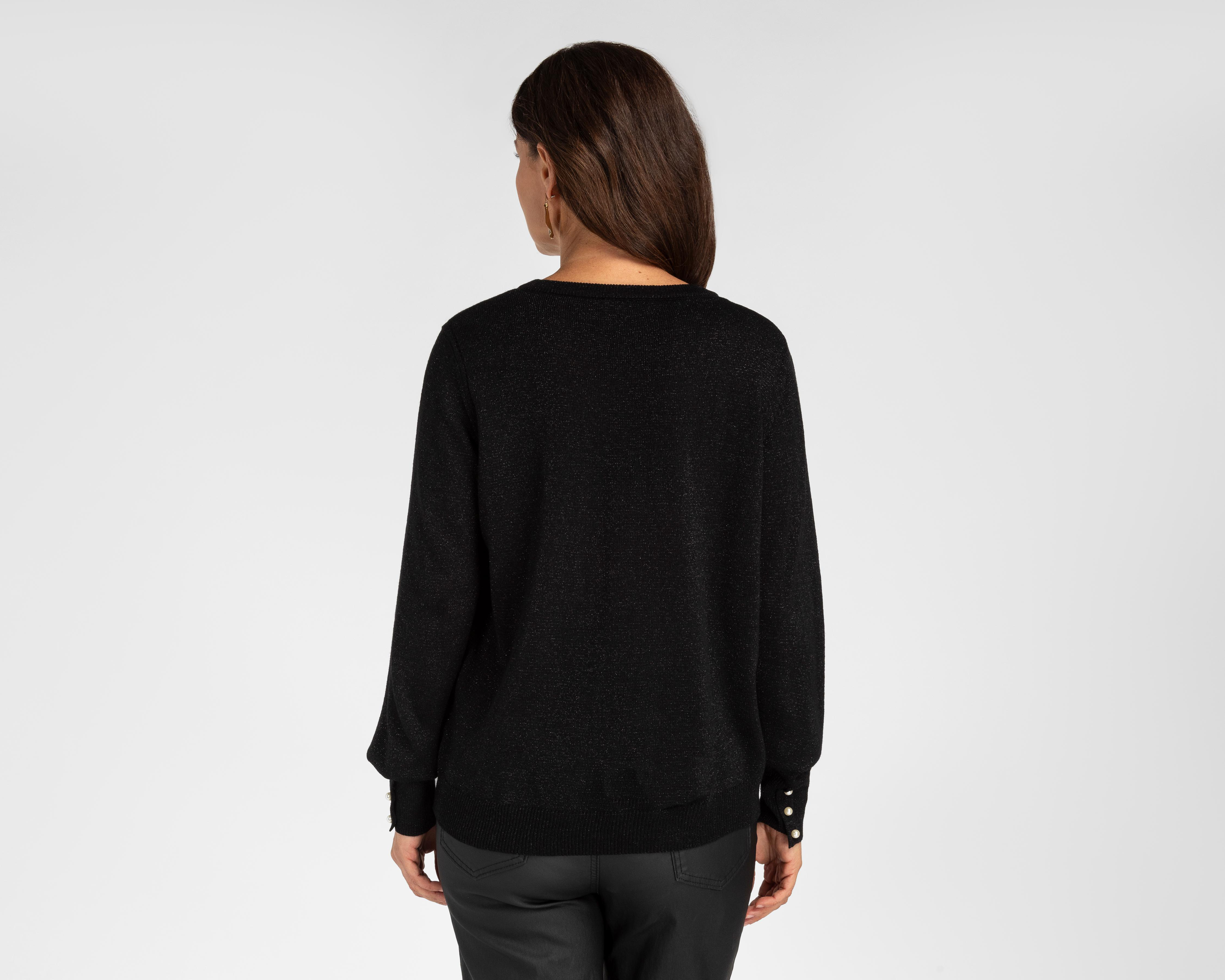 Foto 3 | Suéter Negro Sahara para Mujer
