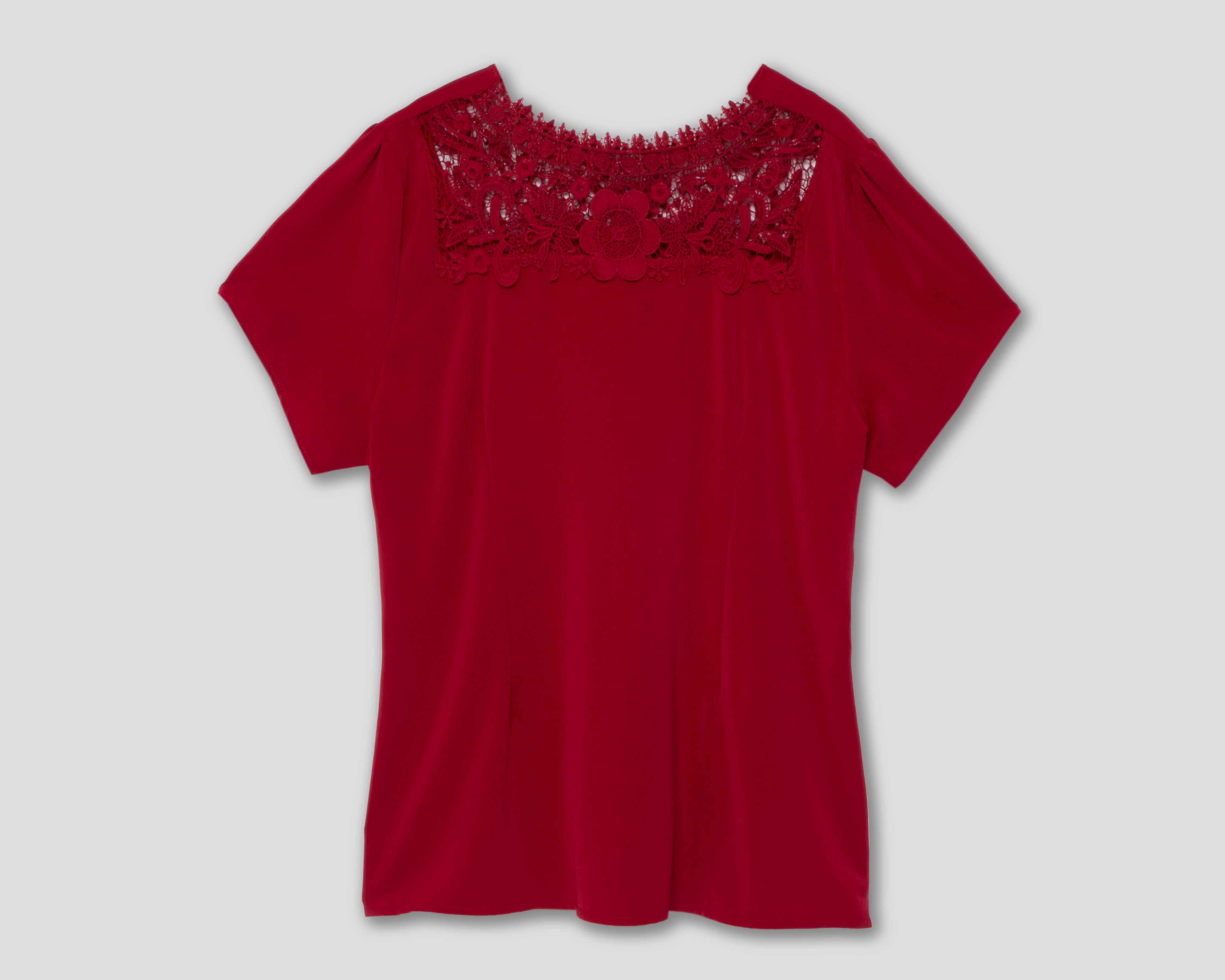Foto 3 pulgar | Blusa con Guipur Lady Sun para Mujer