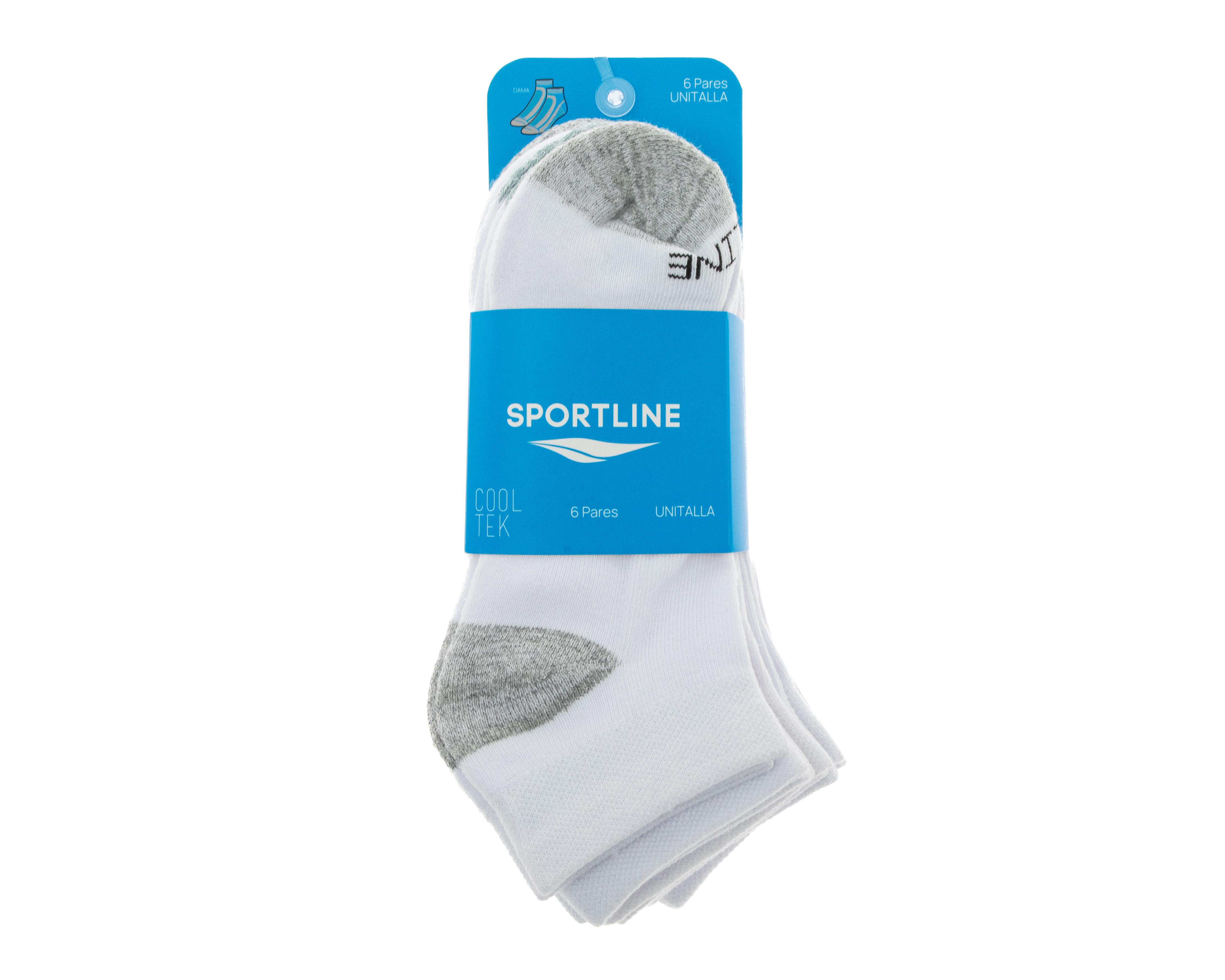 Foto 3 | Calcetas Deportivas Sportline para Mujer 6 Pares
