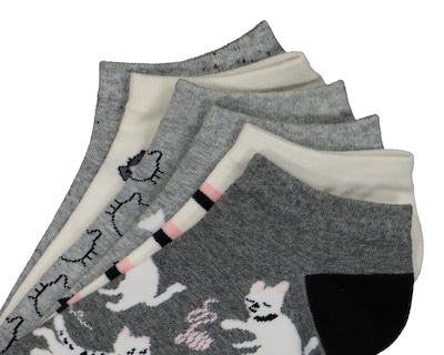 Foto 2 | Calcetas Tines Lovest Estampadas para Mujer 6 Pares