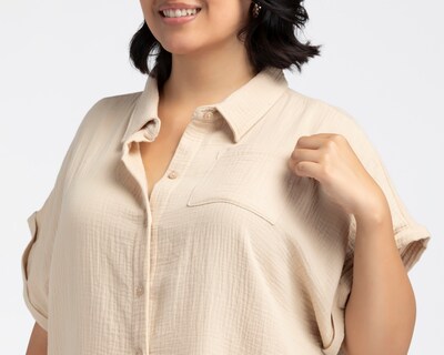 Foto 4 | Blusa Manga Corta Sahara para Mujer