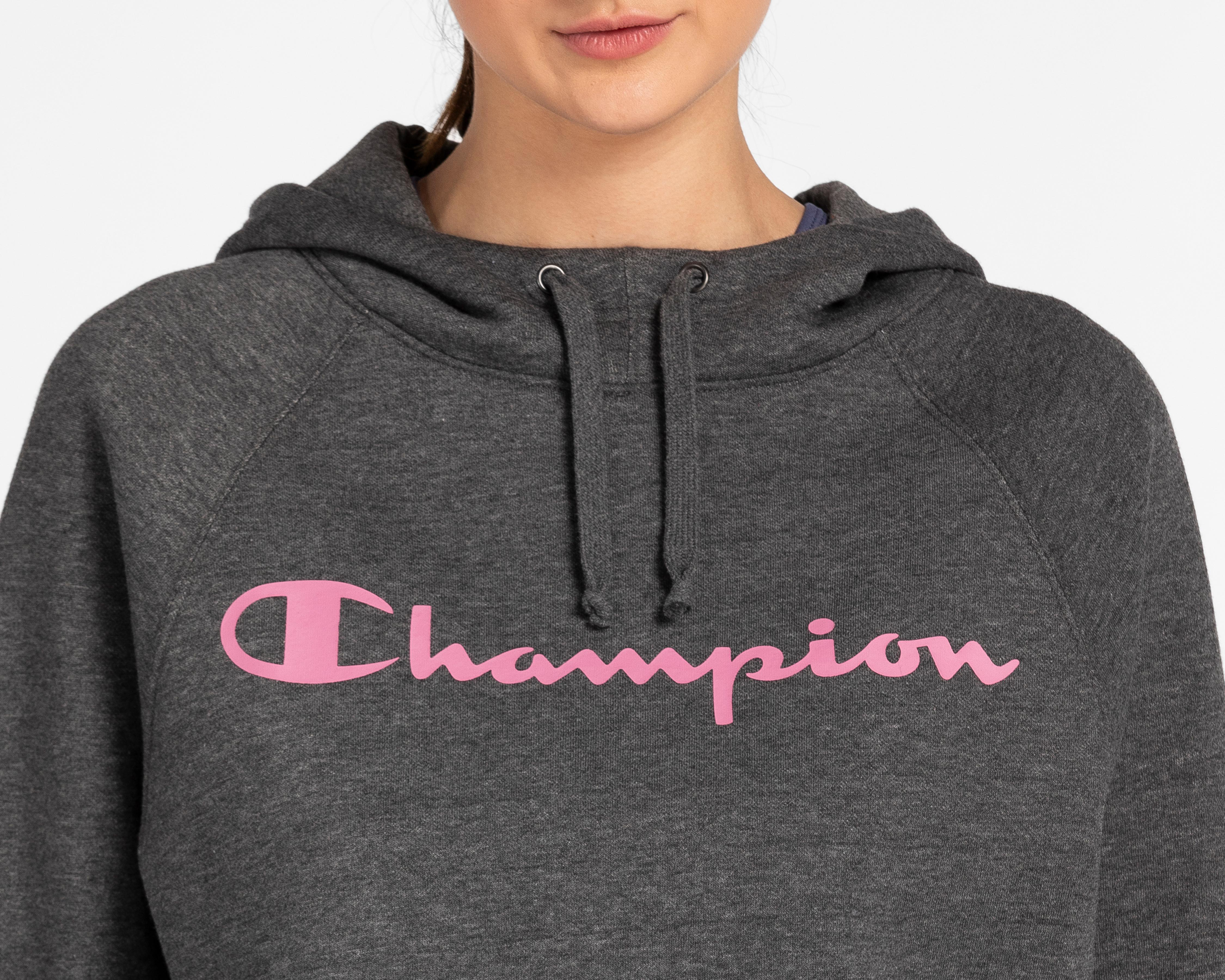 Foto 4 | Sudadera Champion Gris con Capucha