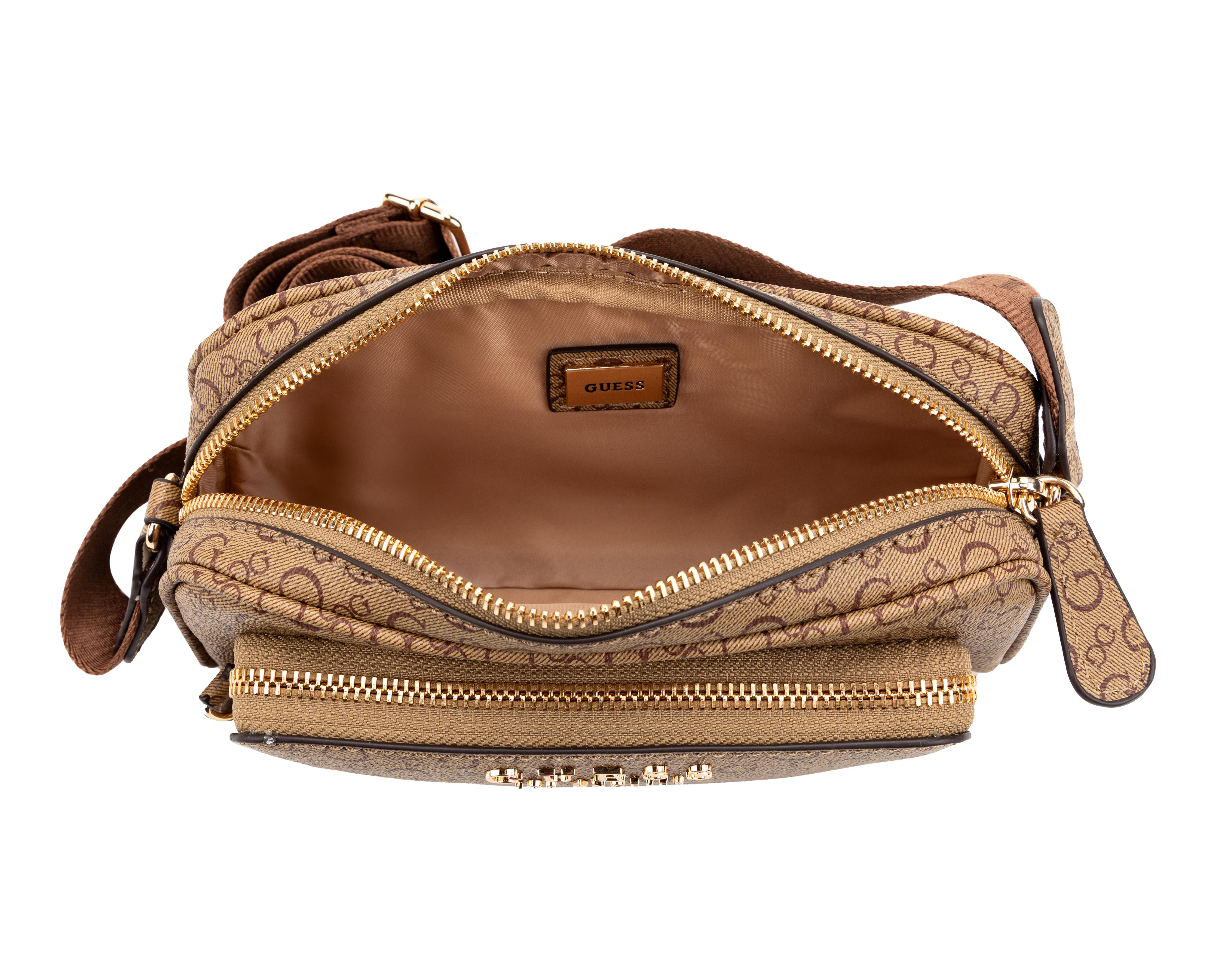 Foto 5 pulgar | Bolsa Cruzada Guess Saffron