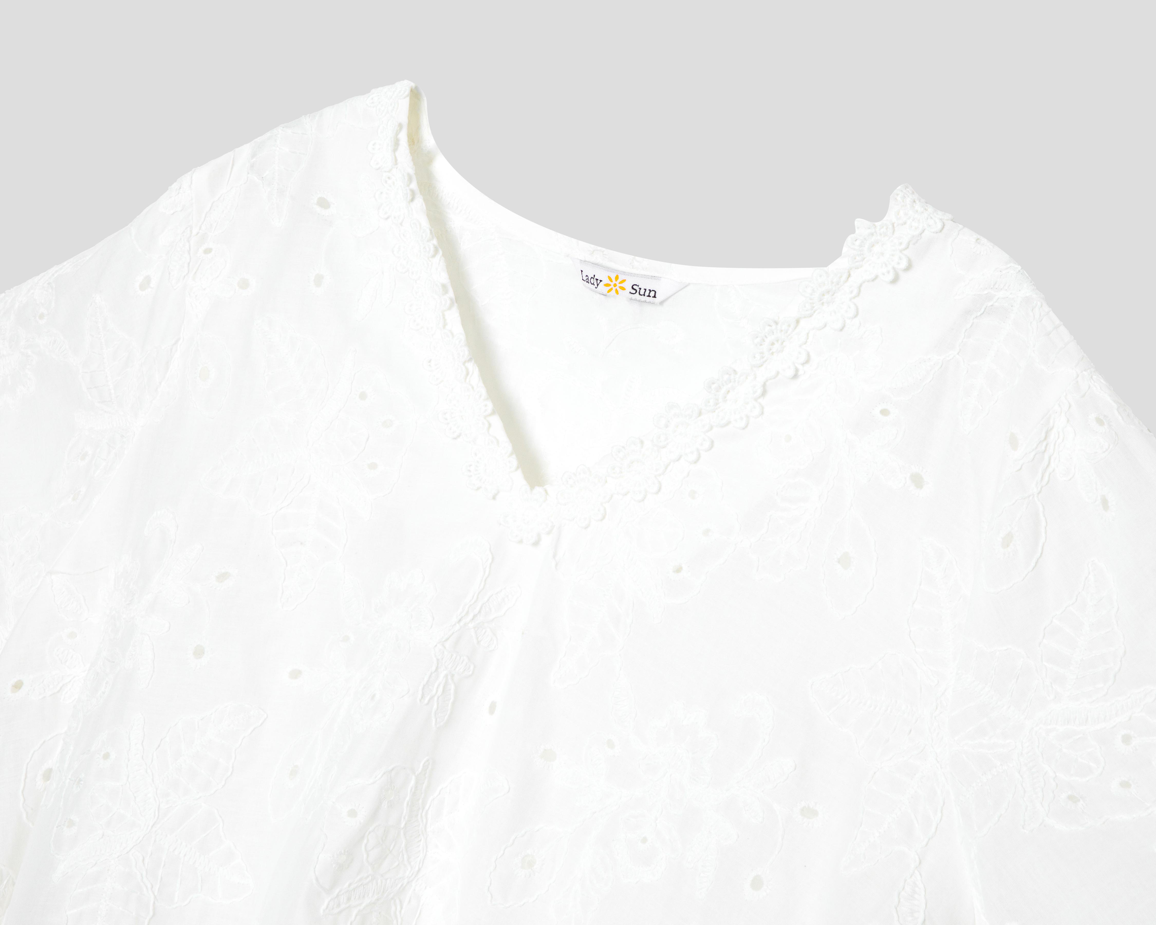 Foto 4 pulgar | Blusa Lady Sun con Bordado para Mujer