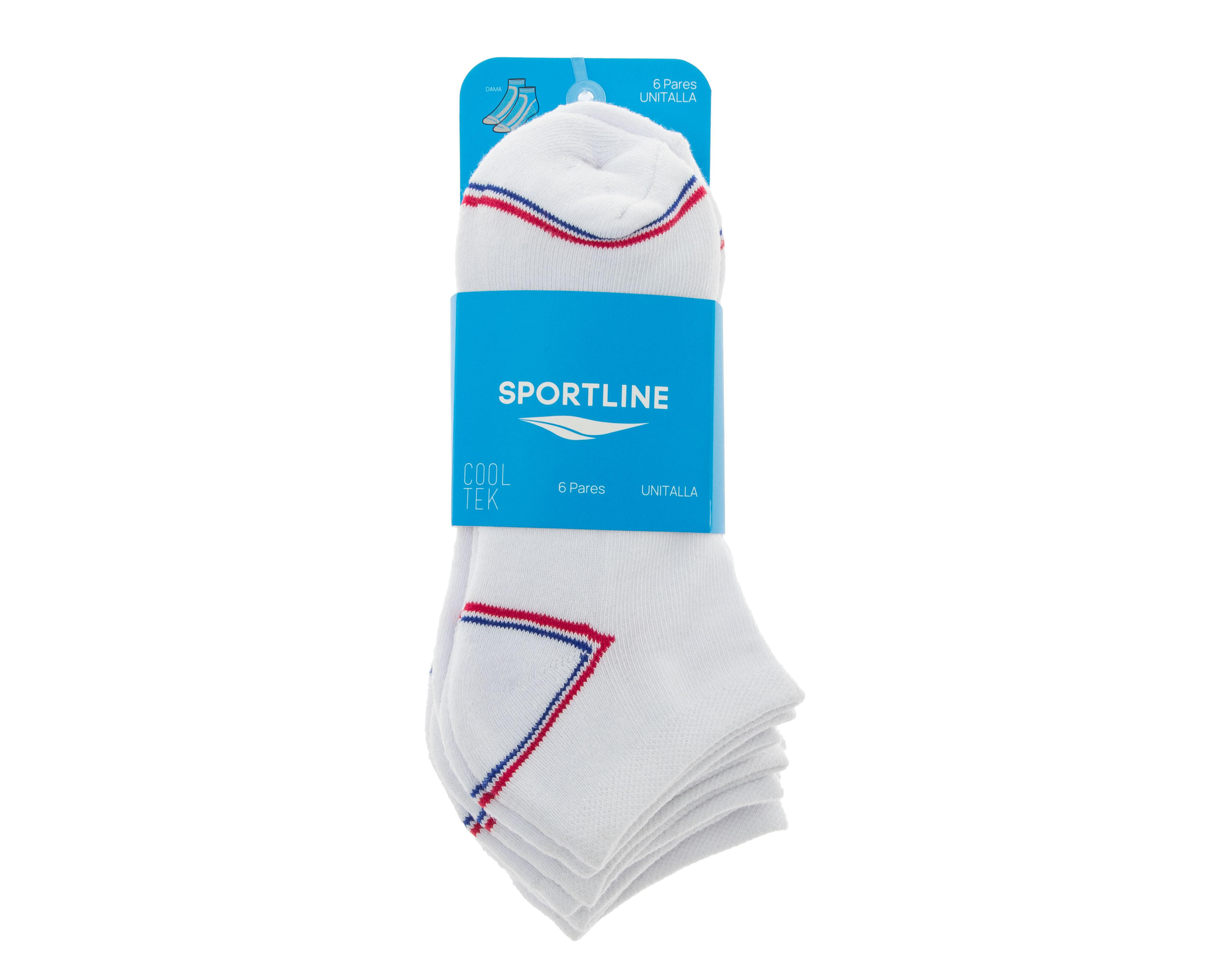 Foto 4 pulgar | Calcetas Deportivas Sportline para Mujer 6 Pares