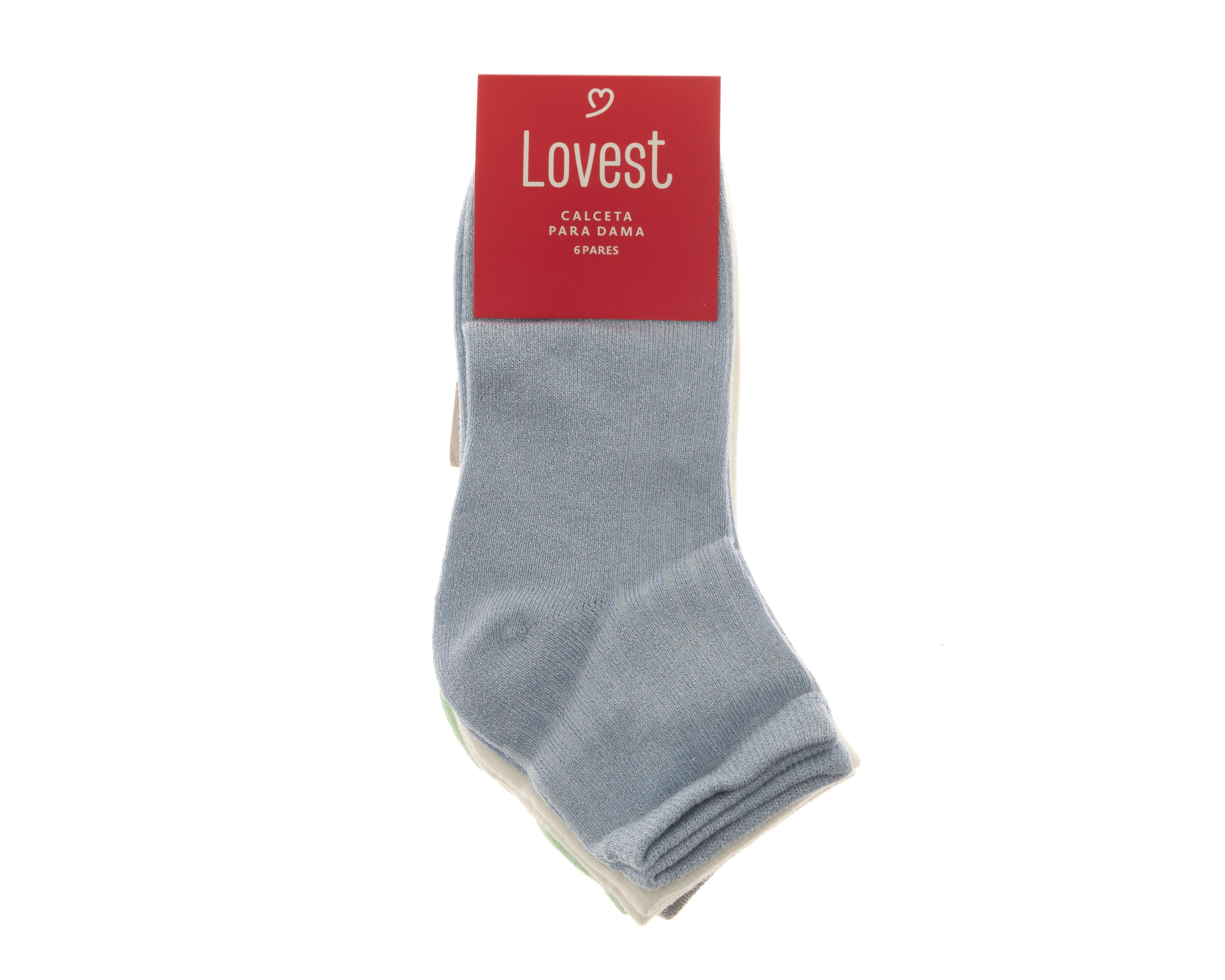 Foto 3 | Calcetines Lovest para Mujer 6 Pares