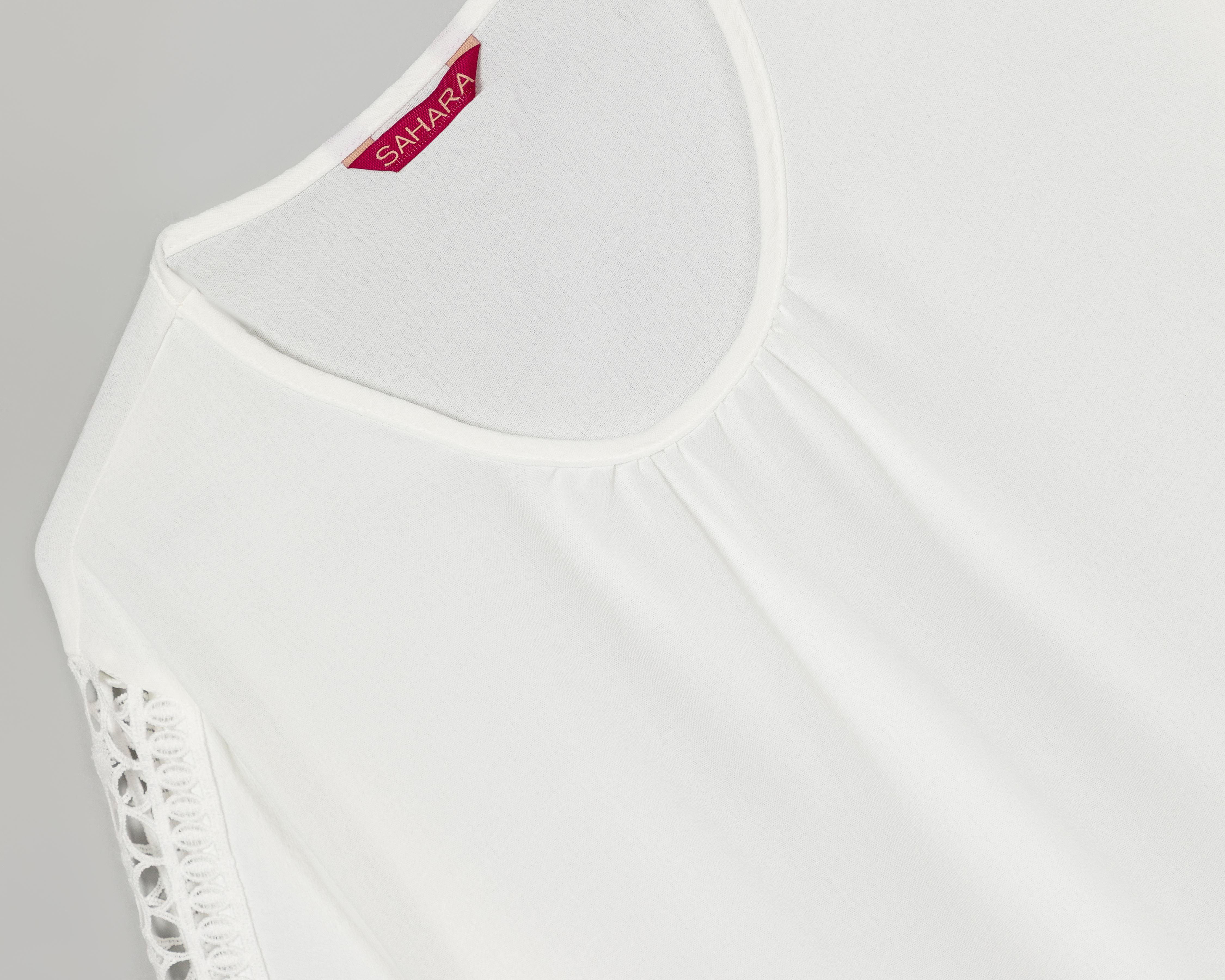 Foto 4 pulgar | Blusa Blanca Sahara para Mujer
