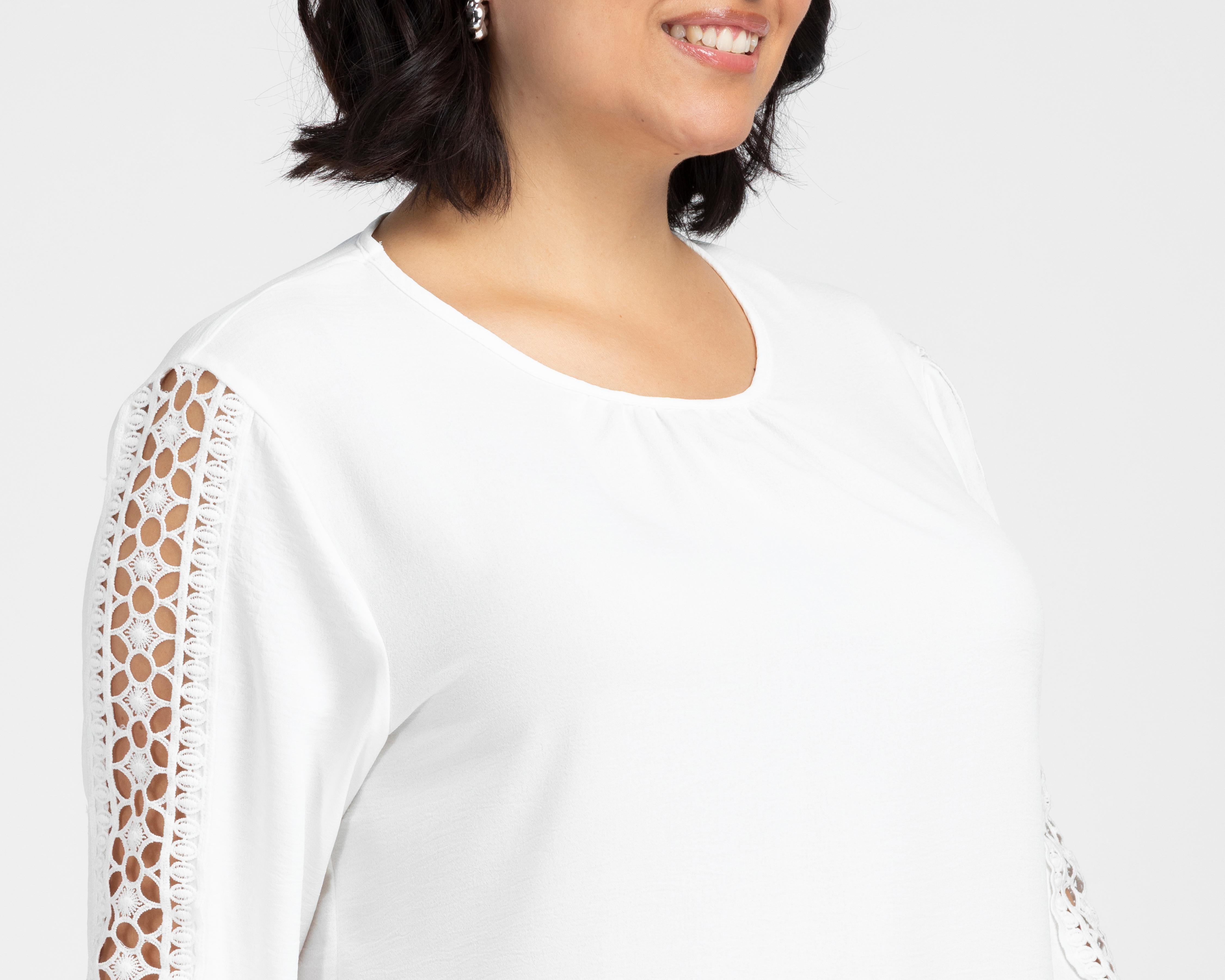 Foto 5 pulgar | Blusa Blanca Sahara para Mujer