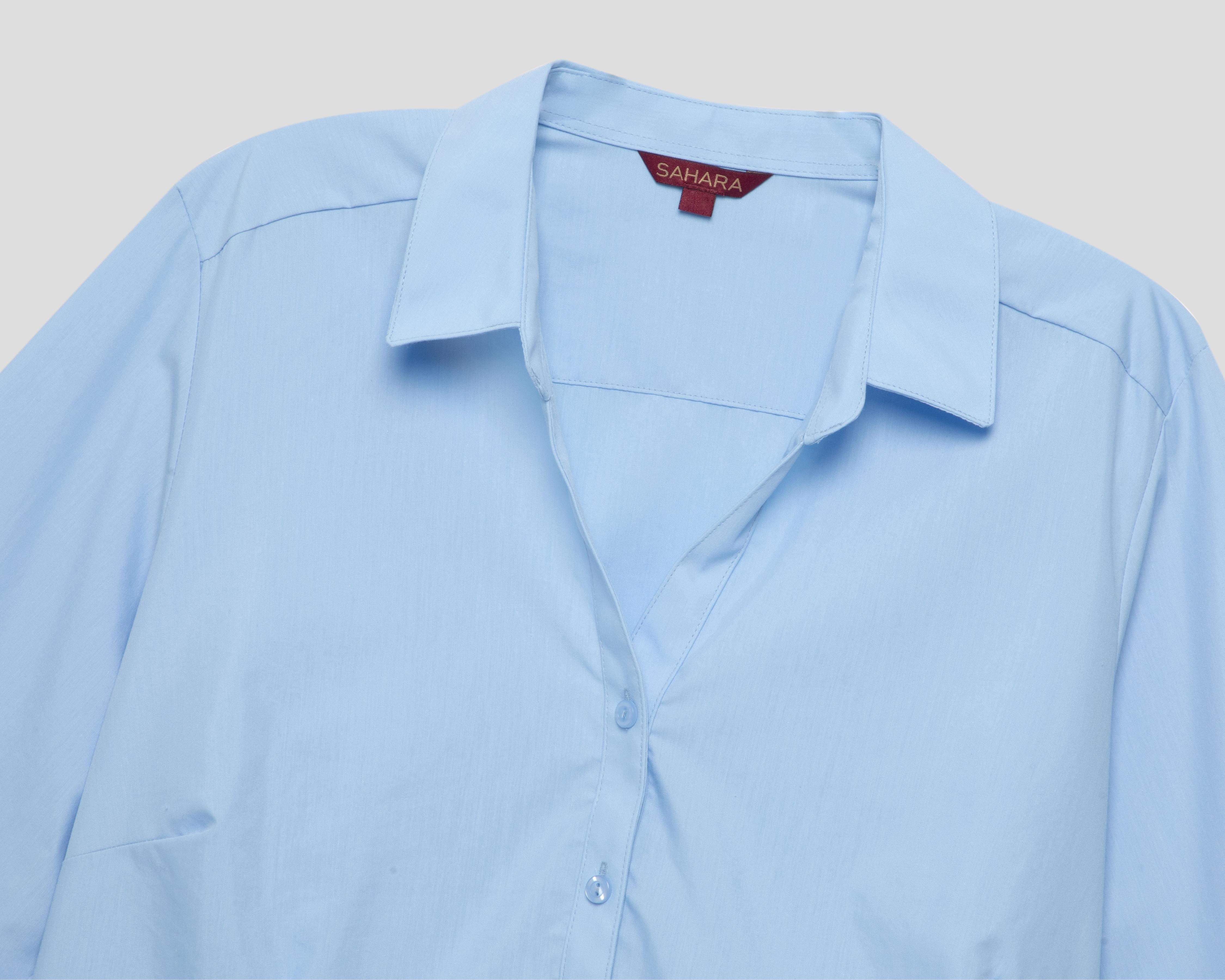 Foto 4 pulgar | Blusa Azul Sahara para Mujer