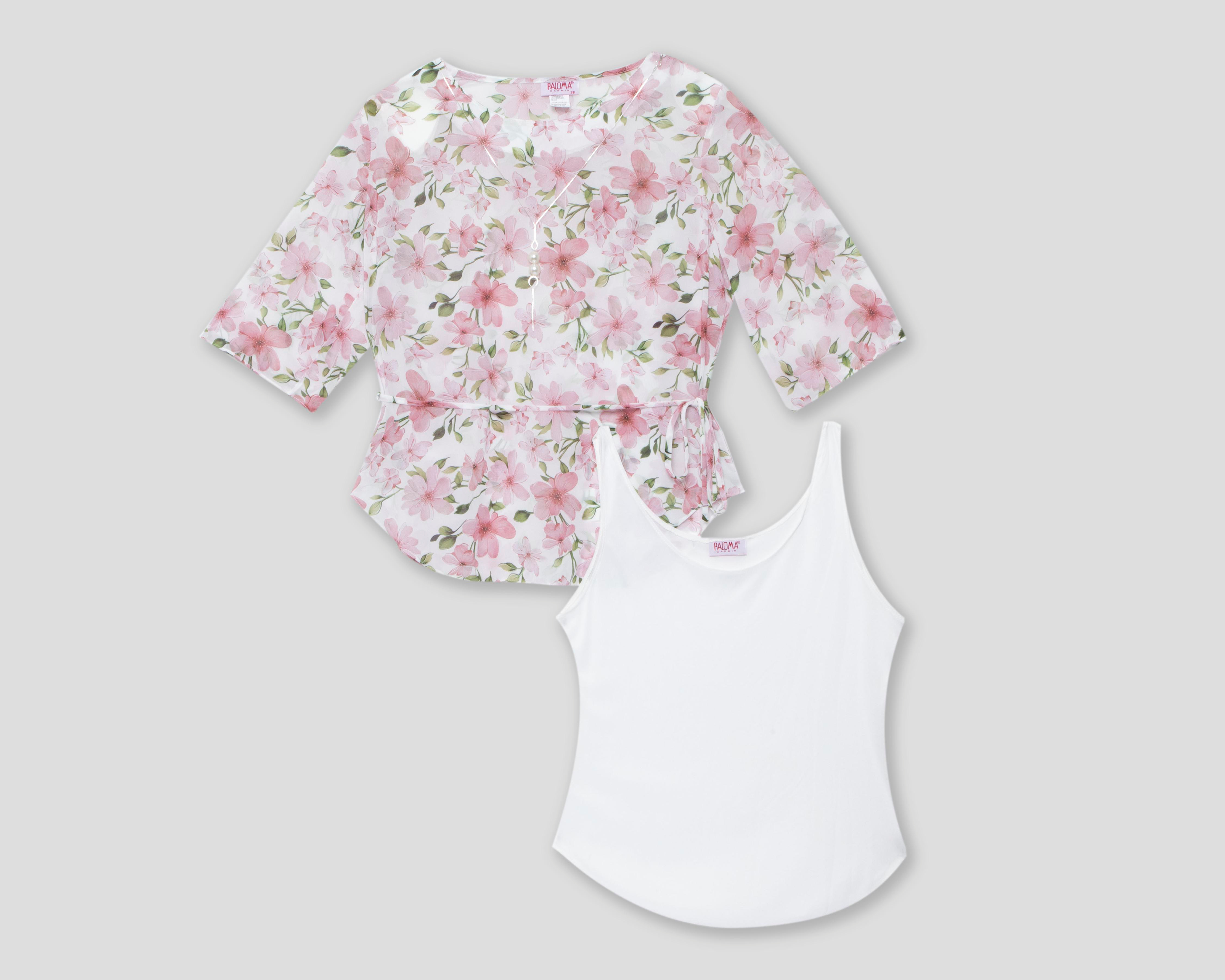 Foto 2 pulgar | Blusa Floral Paloma para Mujer