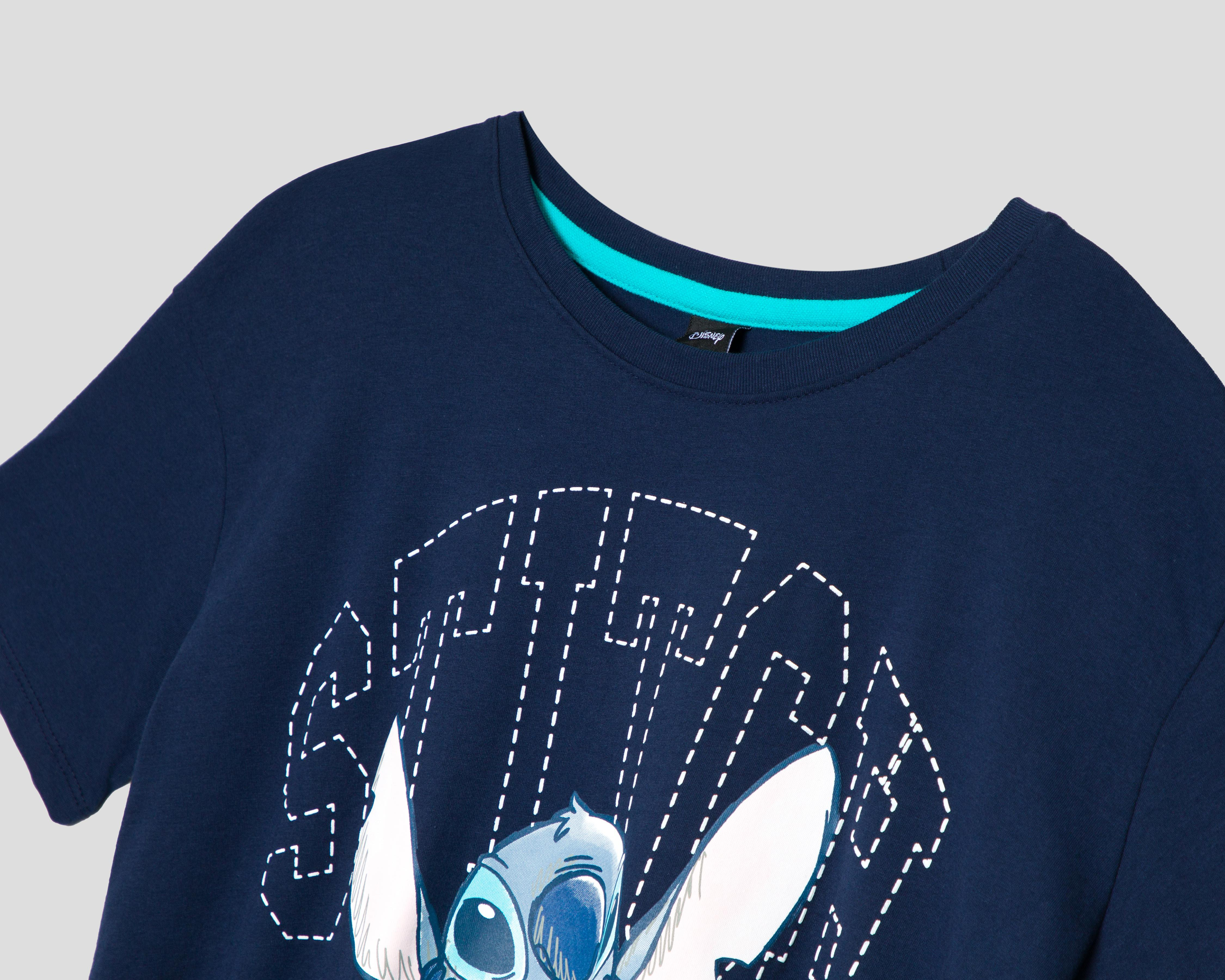 Foto 4 pulgar | Playera de Maternidad Disney Stitch