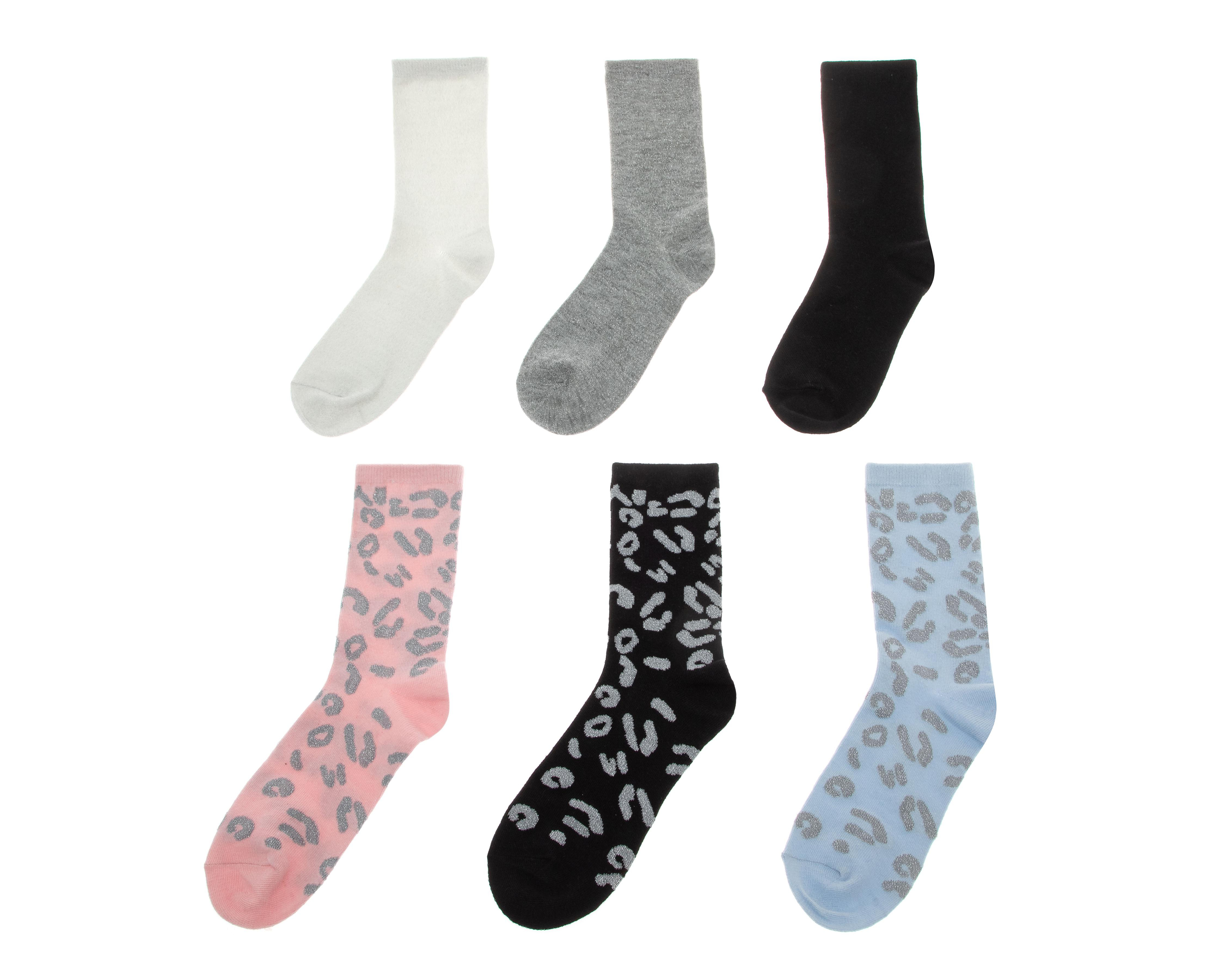 Foto 2 pulgar | Calcetas Largas Lovest para Mujer 6 Pares