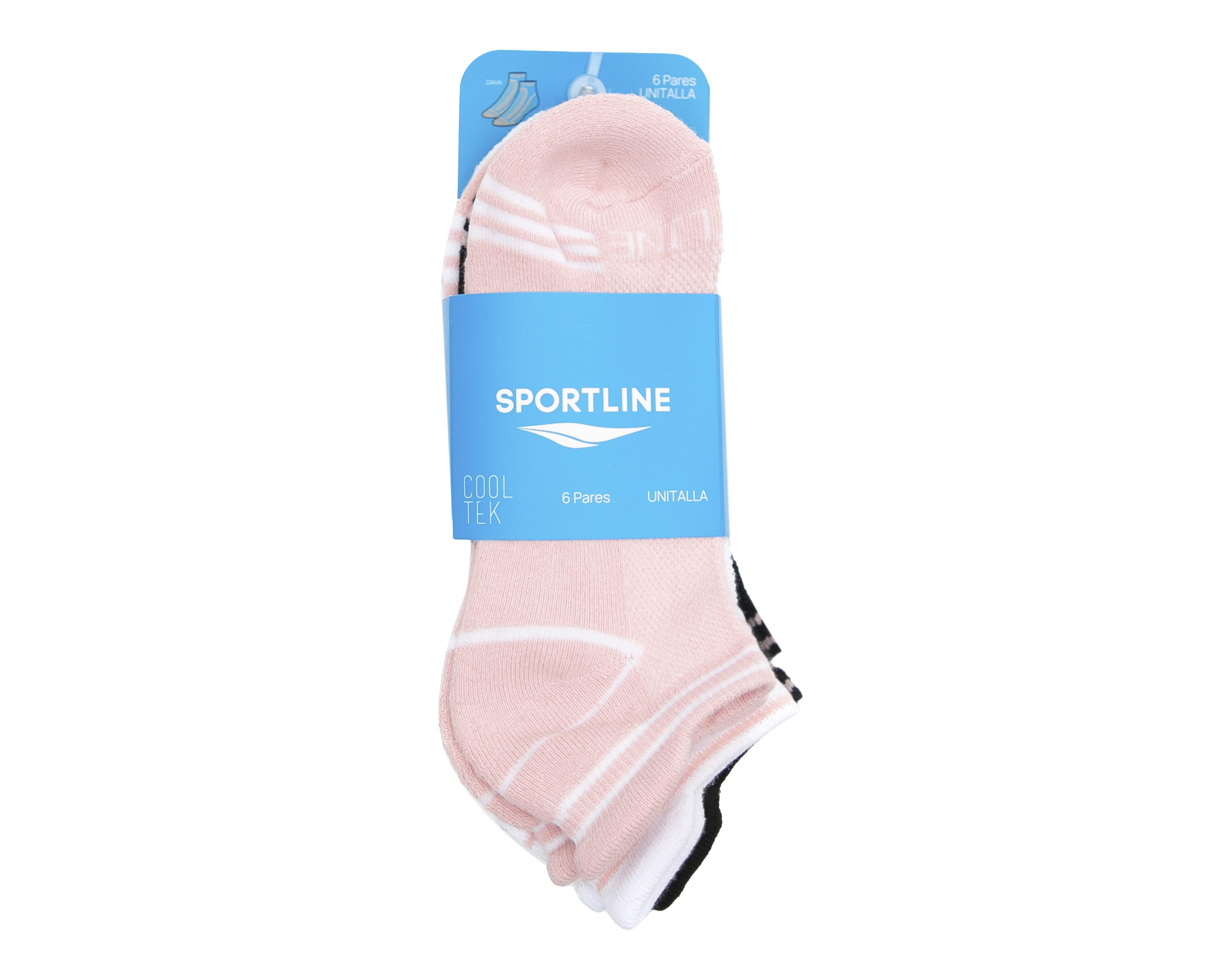 Foto 4 pulgar | Calcetas Deportivas Sportline para Mujer 6 Pares