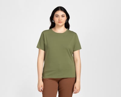Foto 4 | Playera Refill Verde para Mujer
