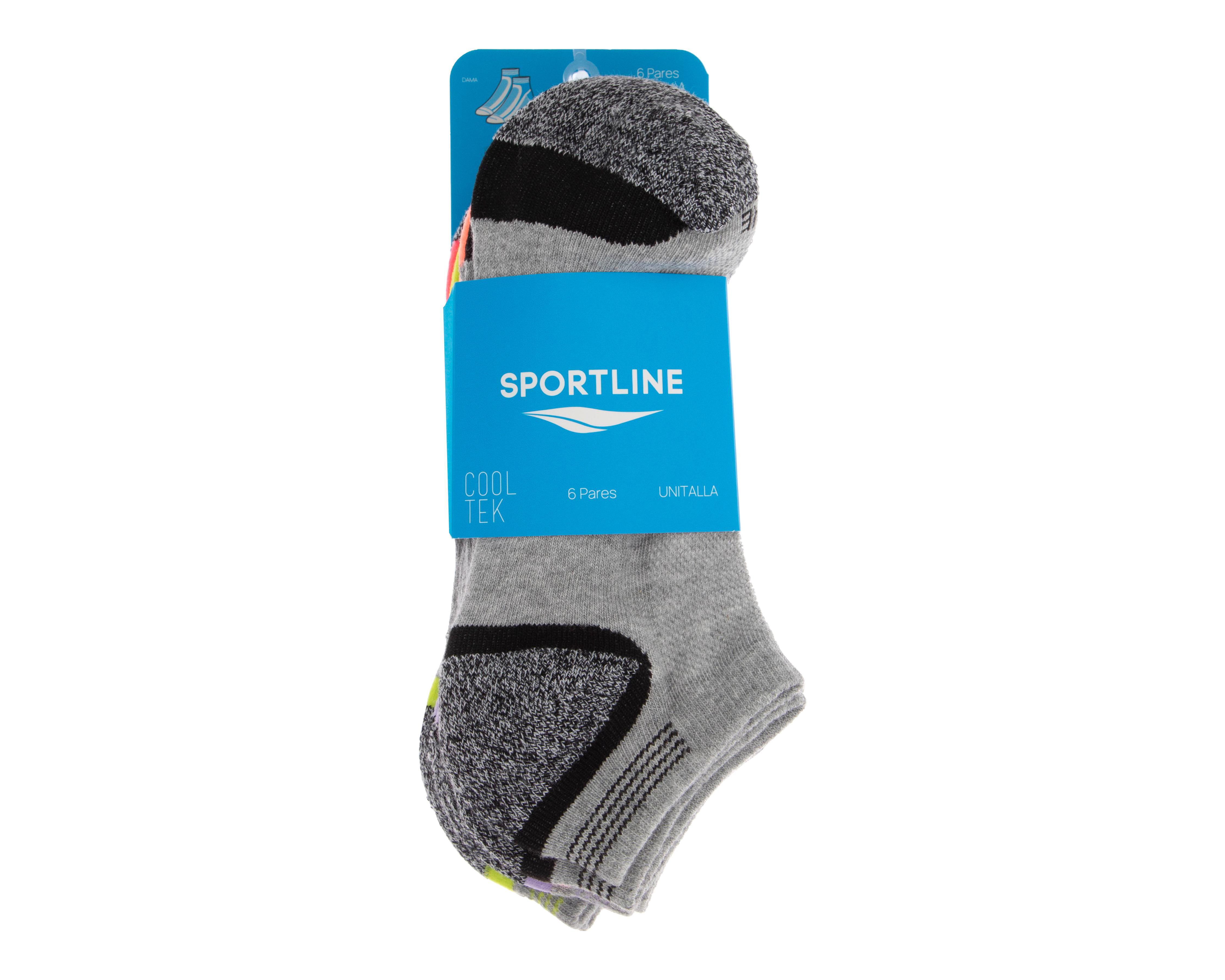 Foto 4 pulgar | Calcetas Deportivas Sportline para Mujer 6 Pares