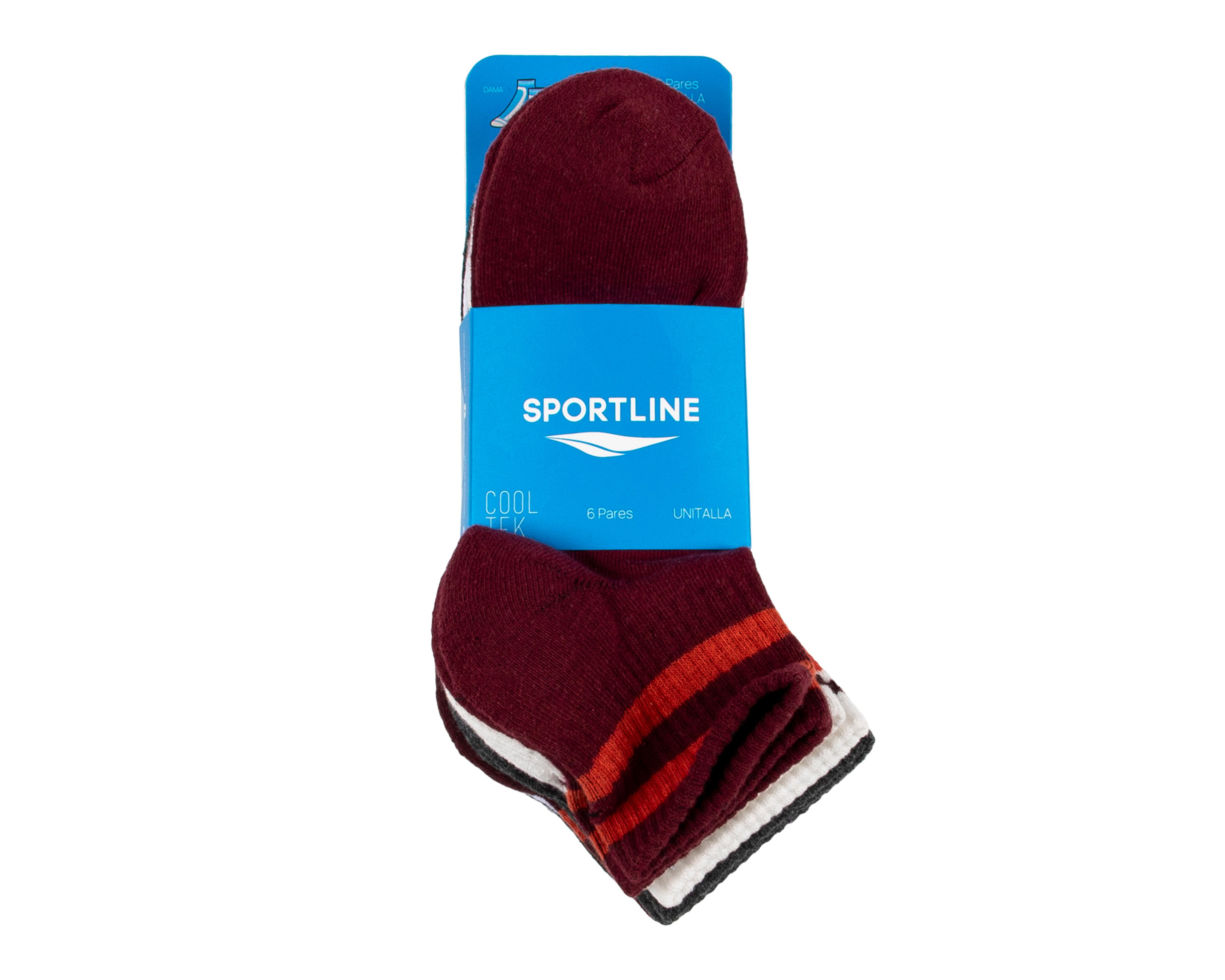 Foto 4 pulgar | Calcetas Deportivas Sportline para Mujer 6 Pares