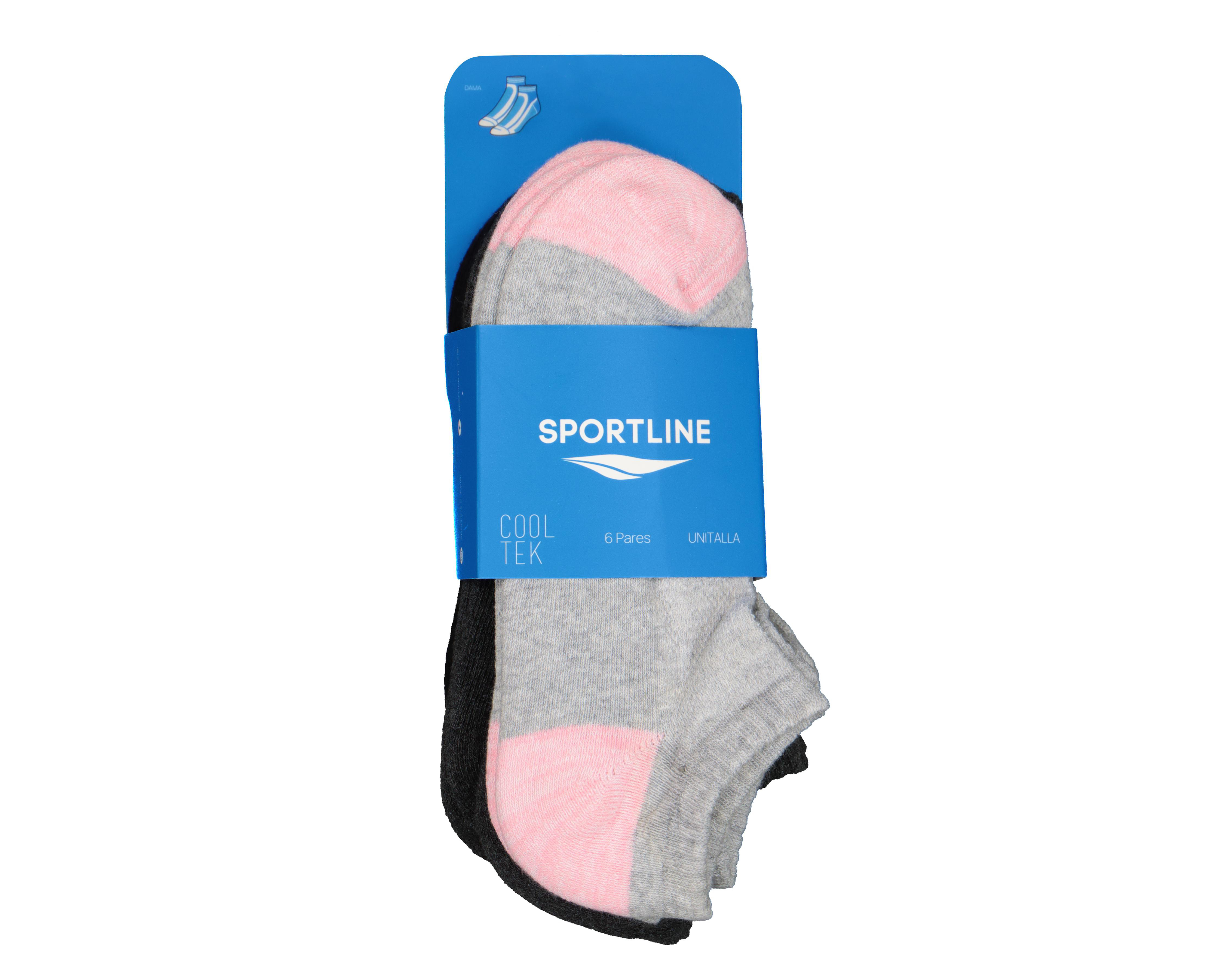Foto 4 pulgar | Calcetas Deportivas Sportline para Mujer 6 Pares