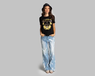 Foto 2 | Playera Thinner Estampada para Mujer
