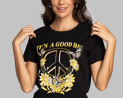 Foto 4 | Playera Thinner Estampada para Mujer