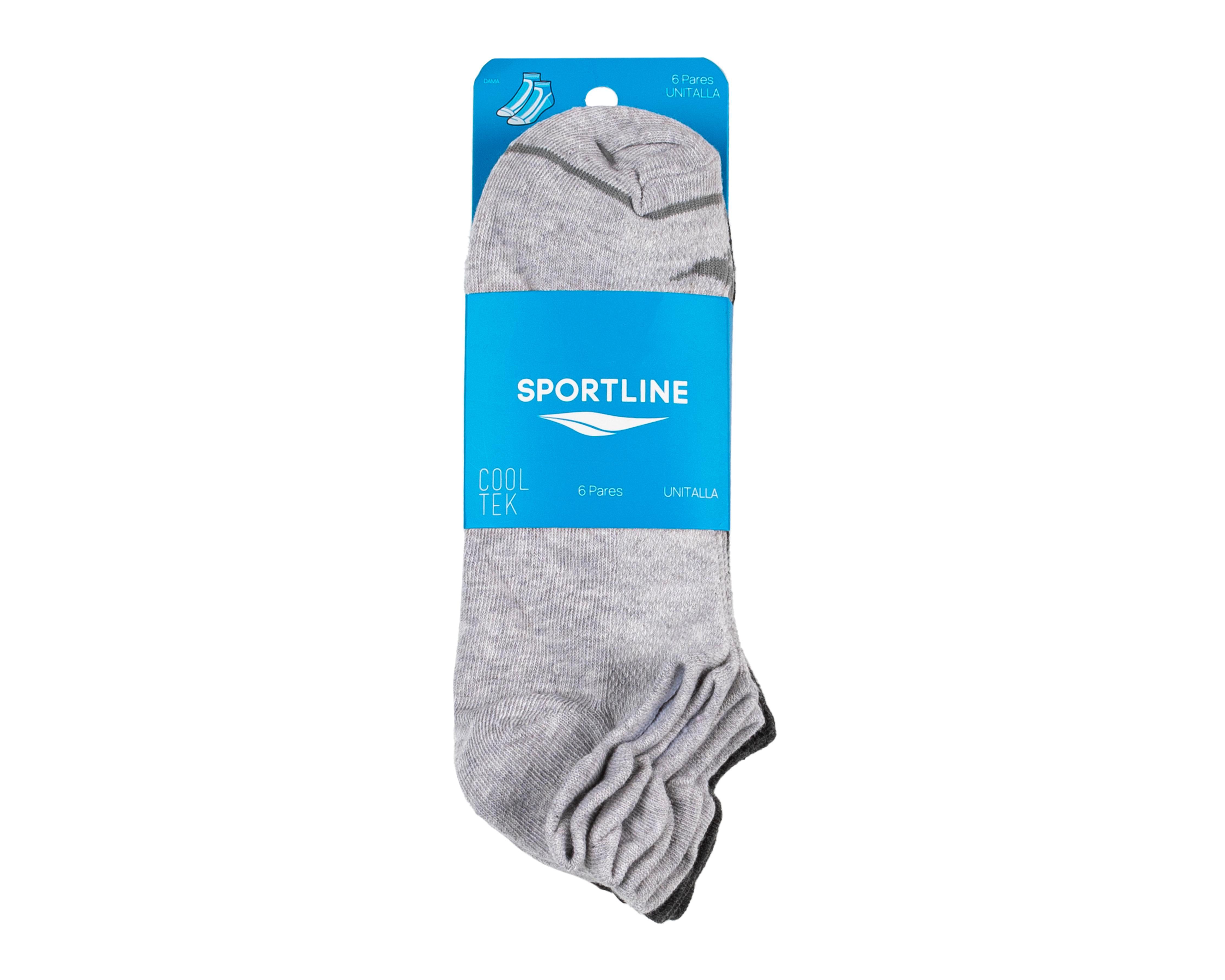 Foto 4 pulgar | Calcetas Deportivas Sportline para Mujer 6 Pares