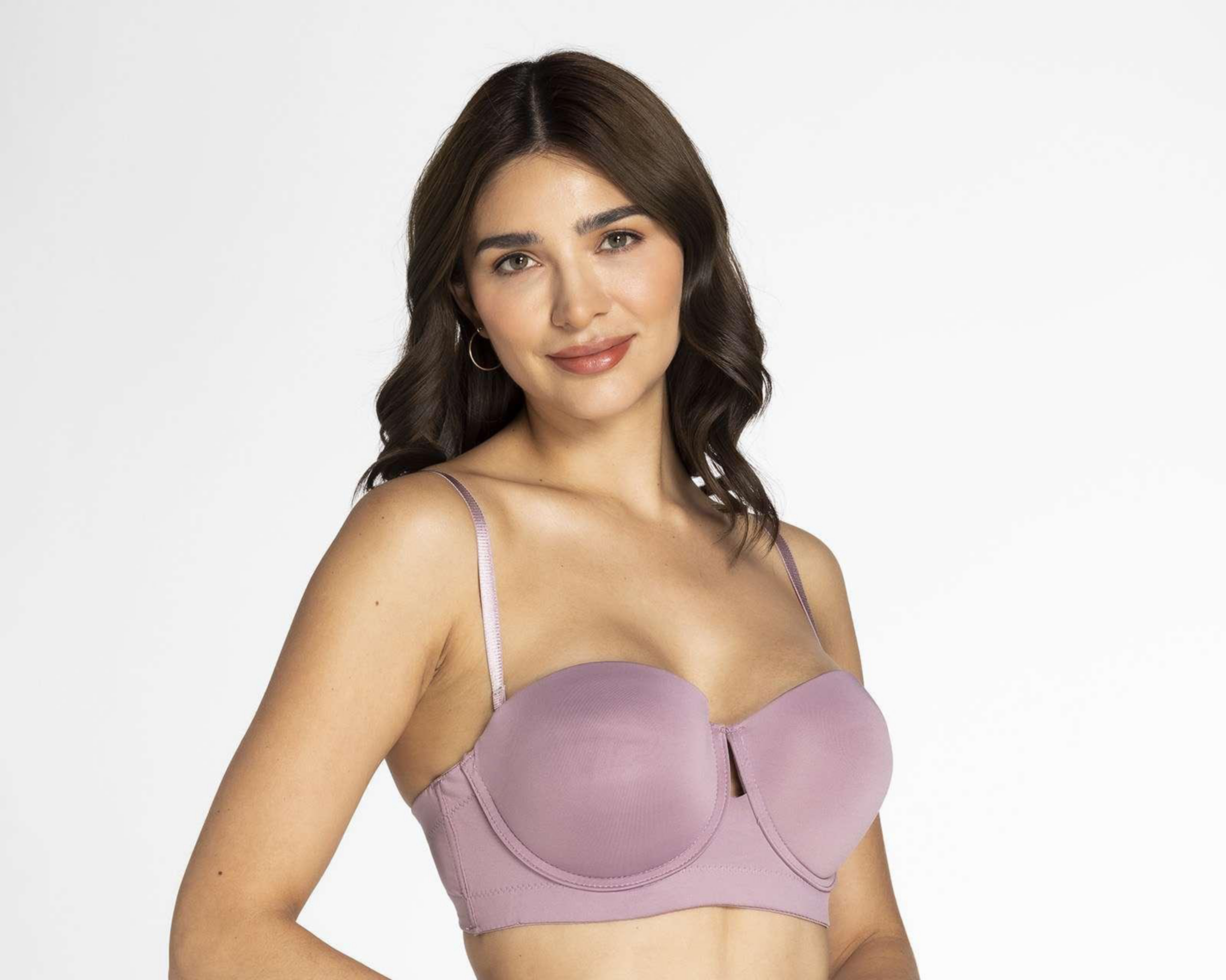 Foto 3 pulgar | Brasier Strapless Beauty Secret Media Copa para Mujer 2 Pack