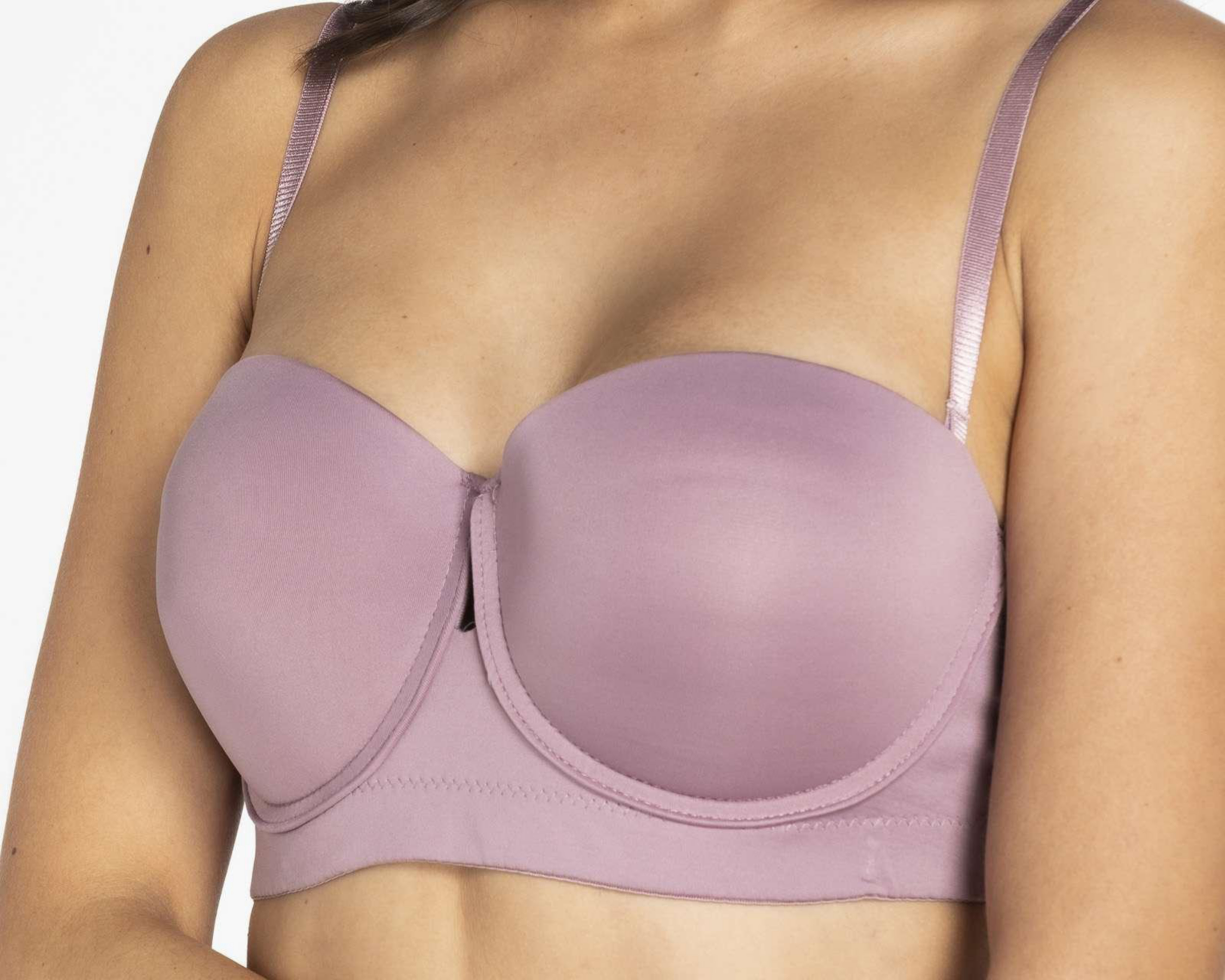 Foto 5 pulgar | Brasier Strapless Beauty Secret Media Copa para Mujer 2 Pack