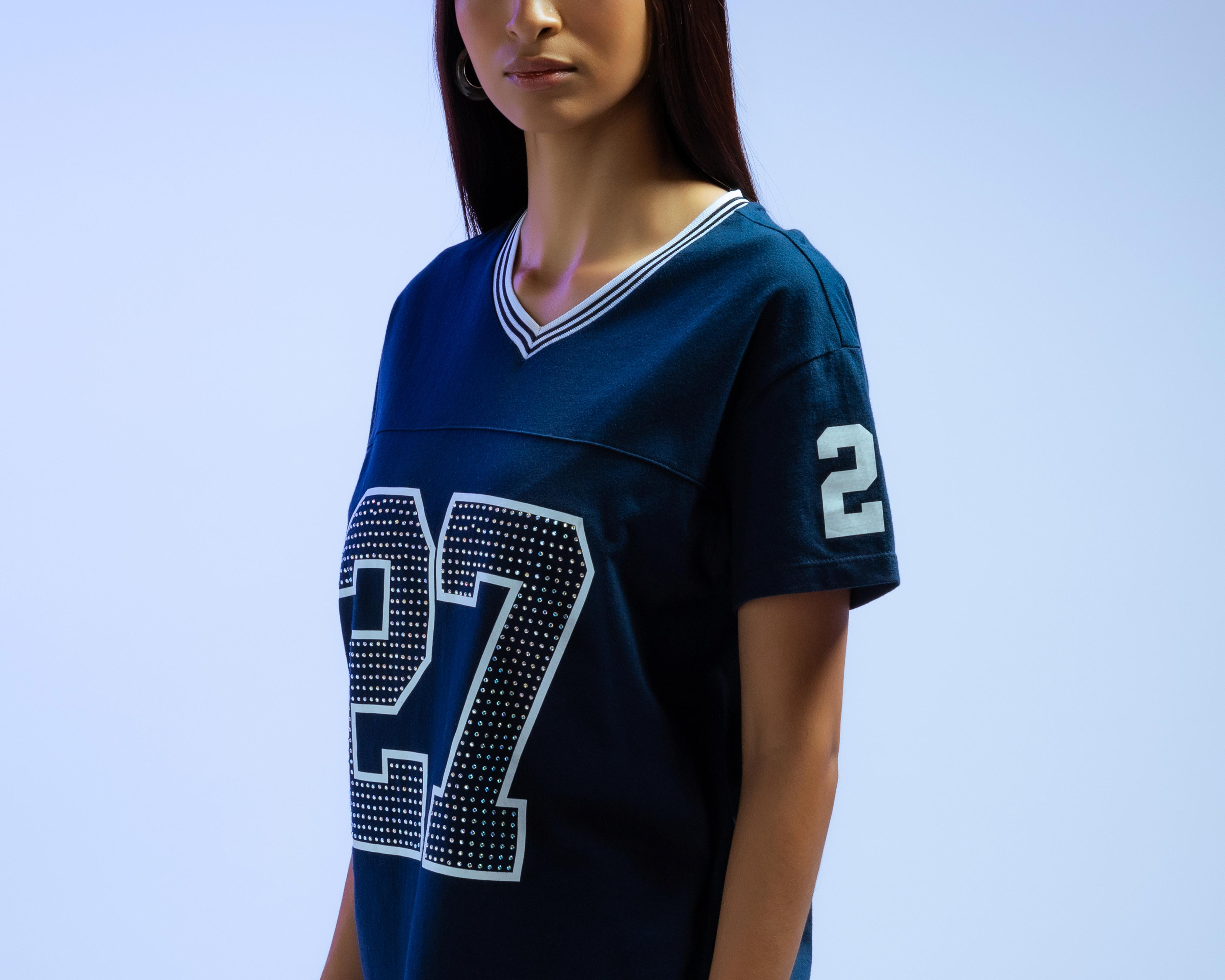 Foto 5 pulgar | Playera Cuello V Strona Juvenil