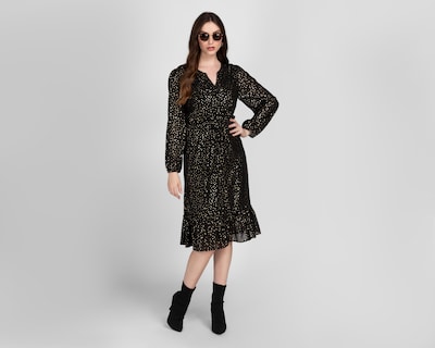 Foto 2 | Vestido Casual Sahara con Puntos Negro