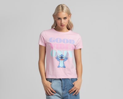 Foto 1 | Playera Disney Manga Corta Estampada para Mujer