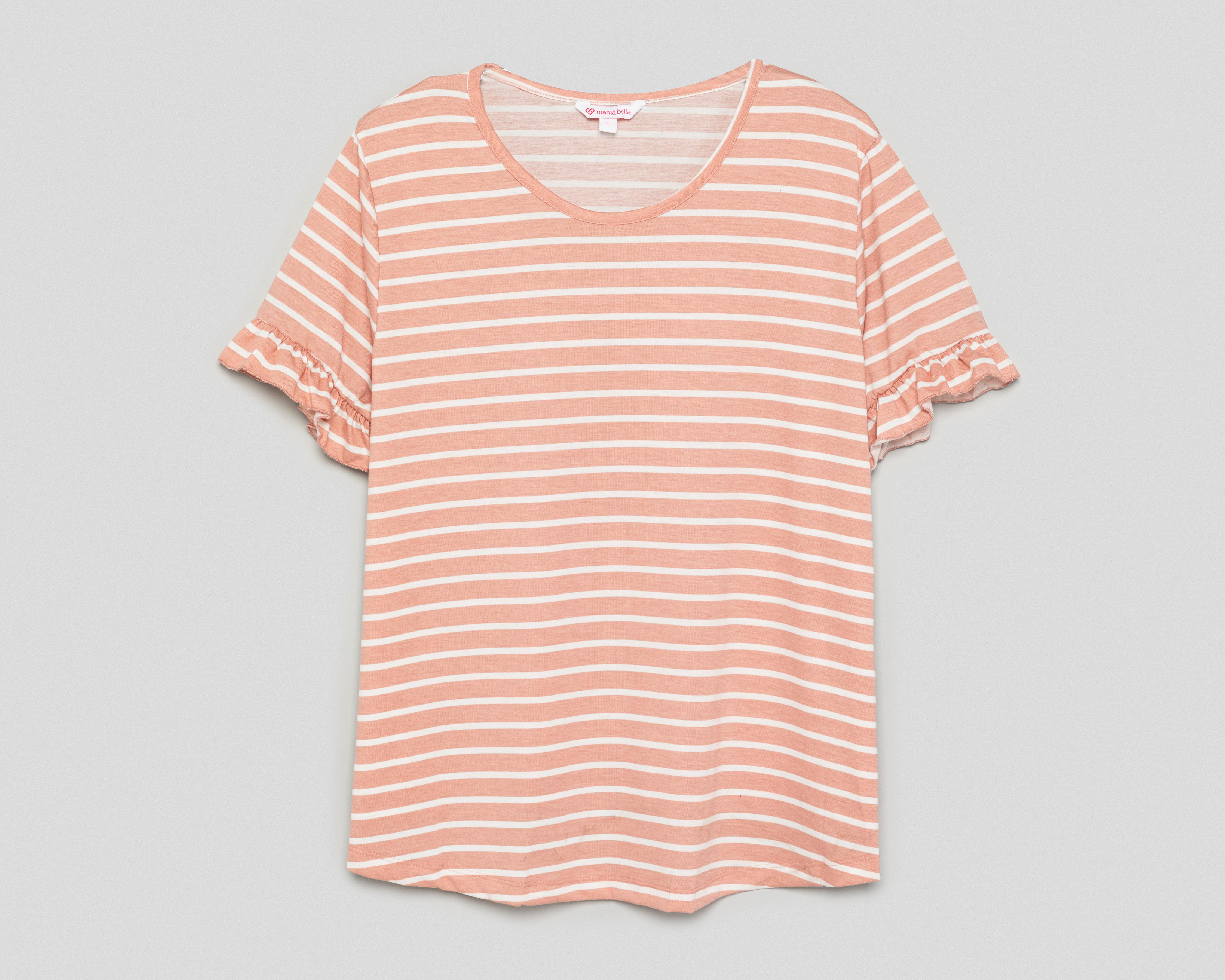 Foto 2 pulgar | Playera de Maternidad Mamá Bella Manga Corta